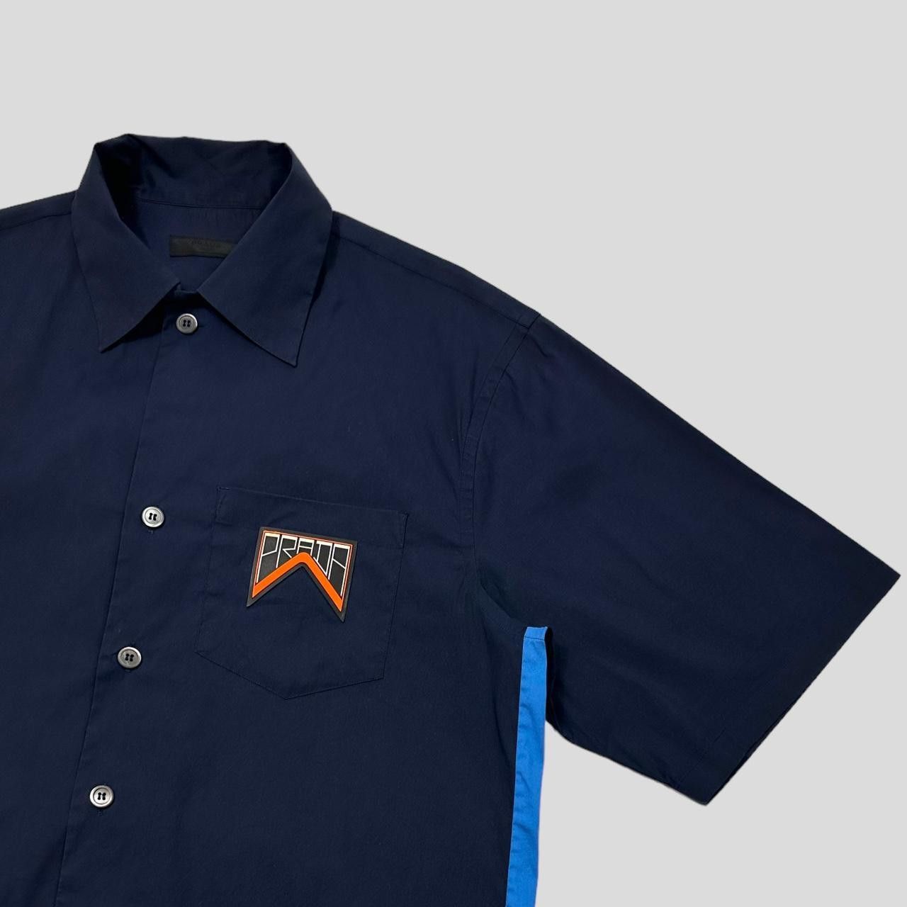 Prada Prada Milano 2018 Rubber Logo Tech Stripe Shirt - L Size US L / EU 52-54 / 3 - 2 Thumbnail