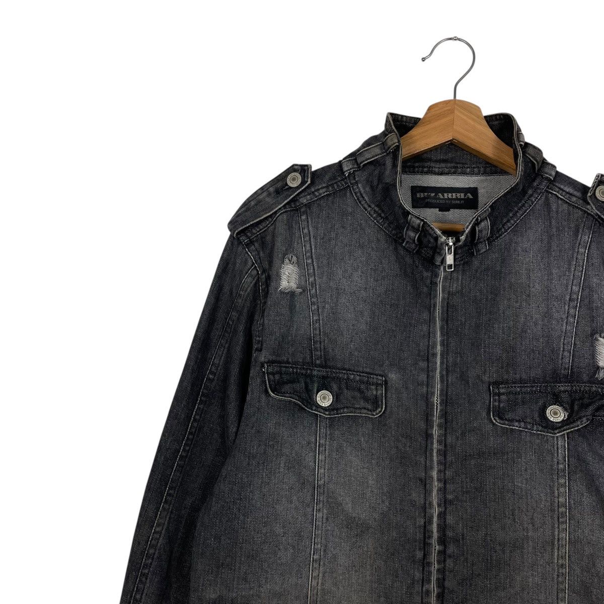 Japanese Brand Japanese Brand Bizarria Denim Jacket Size US S / EU 44-46 / 1 - 6 Thumbnail