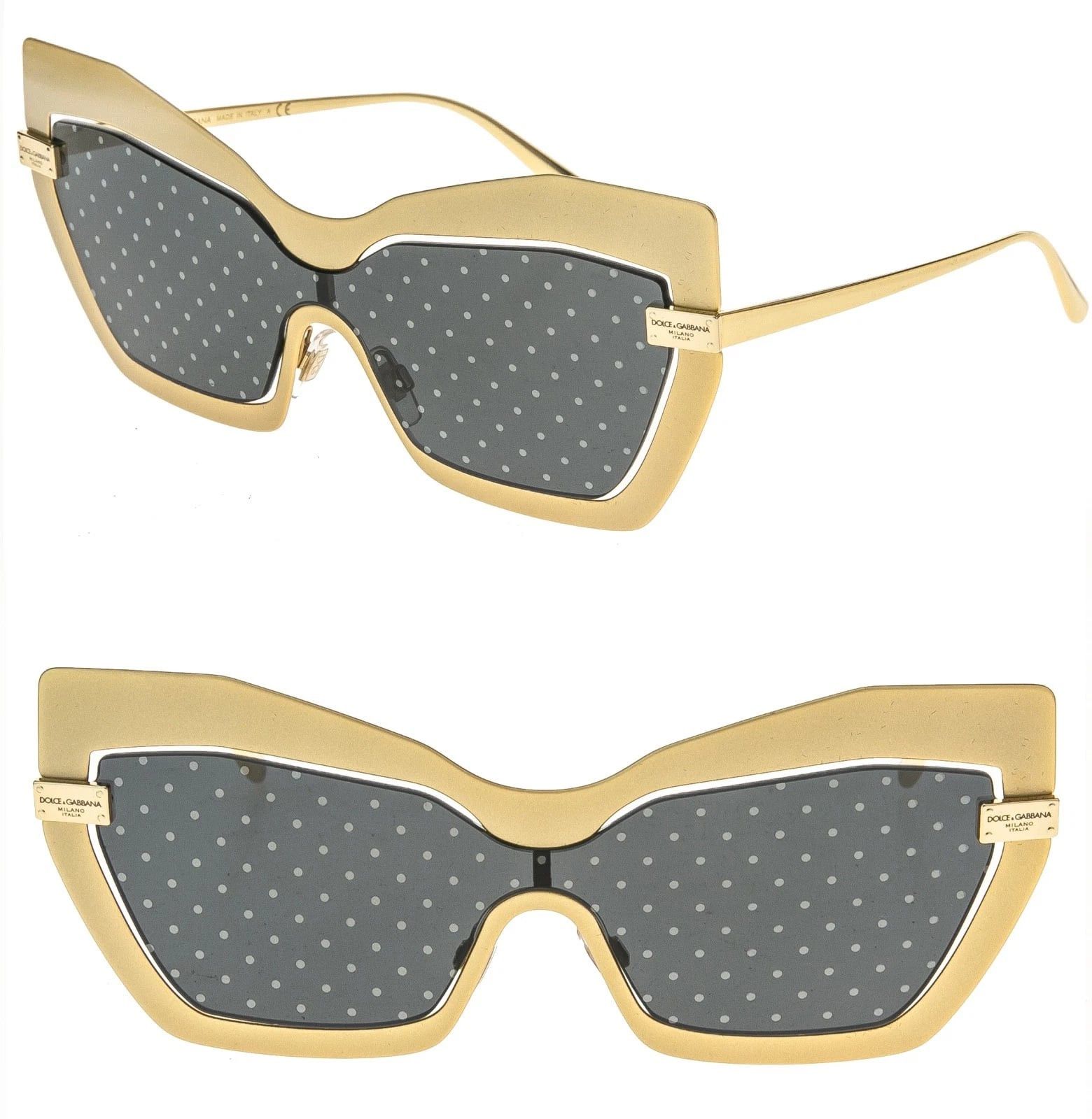 Dolce & Gabbana DOLCE & GABBANA DG2224 LOGO PLAQUE DG 2224 Gold Mirror Size ONE SIZE - 1 Thumbnail