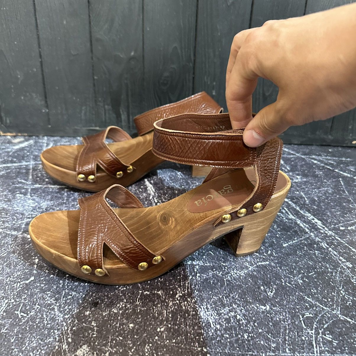 Pedro Garcia Pedro Garcia Wedge Women’s Leather Sandals Heels Size 40 Size US 10 / IT 40 - 3 Thumbnail