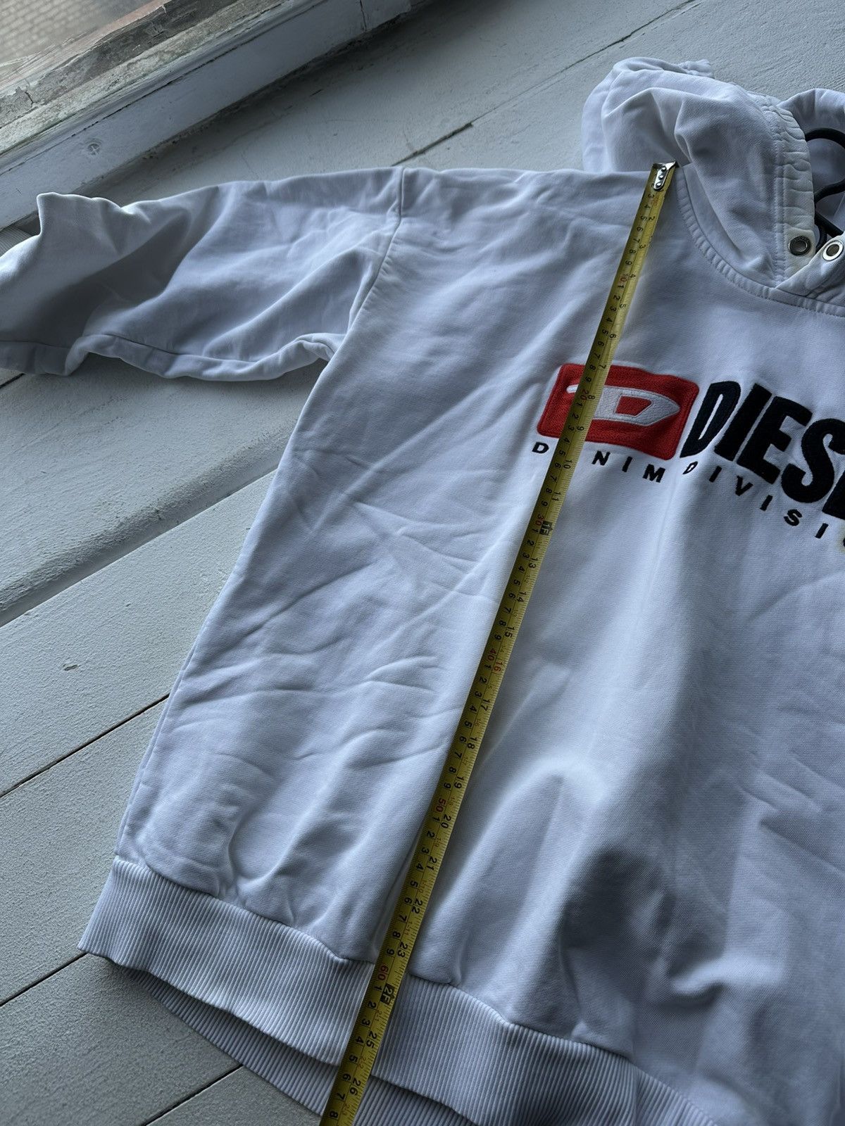 Diesel 🚨DIESEL HYPE WHITE HOODIE BIG LOGO BOXY FIT DENIM DIVISION Size US L / EU 52-54 / 3 - 21 Thumbnail