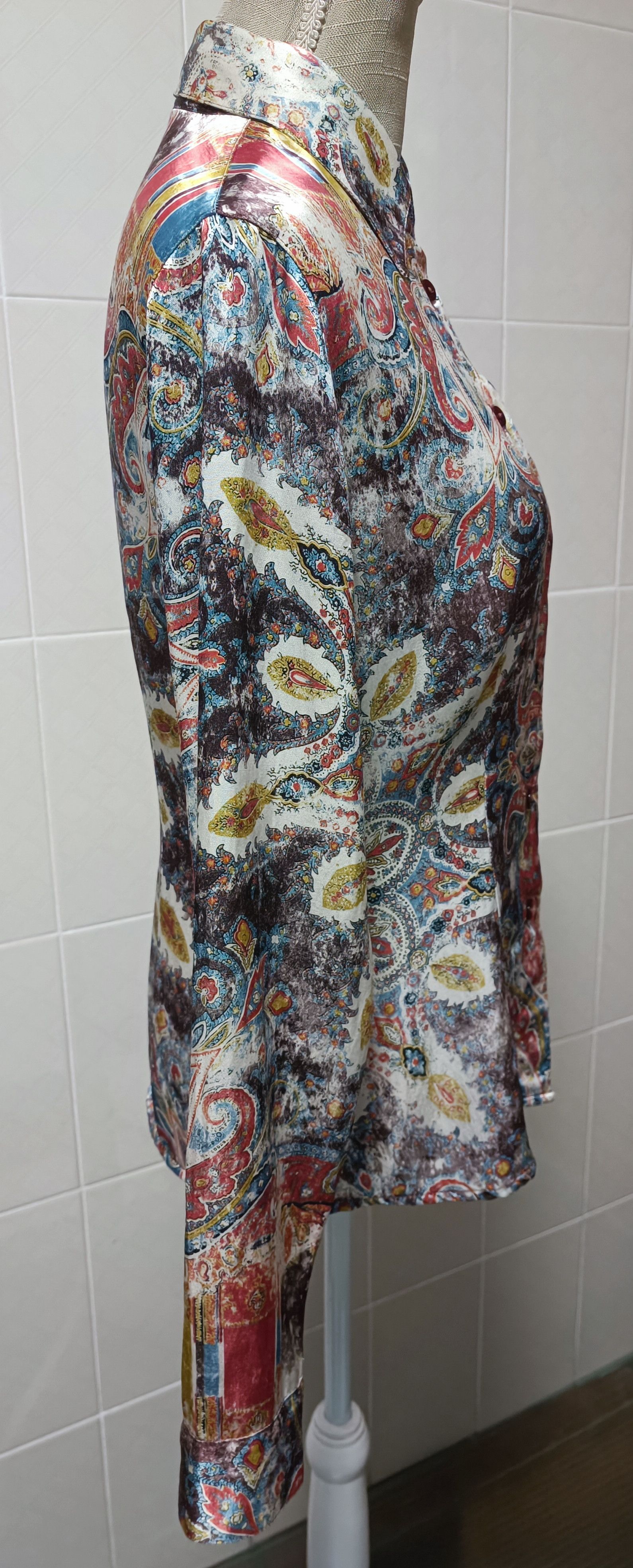 Jean Paul Gaultier Multicolor satin fabric shirt Size L / US 10 / IT 46 - 15 Thumbnail