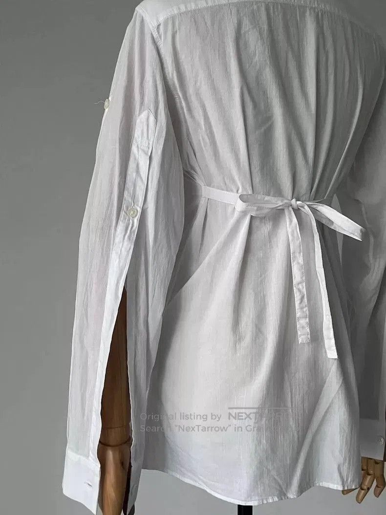 Ann Demeulemeester White Shirt with Unique Sleeve Design. Size US S / EU 44-46 / 1 - 4 Thumbnail