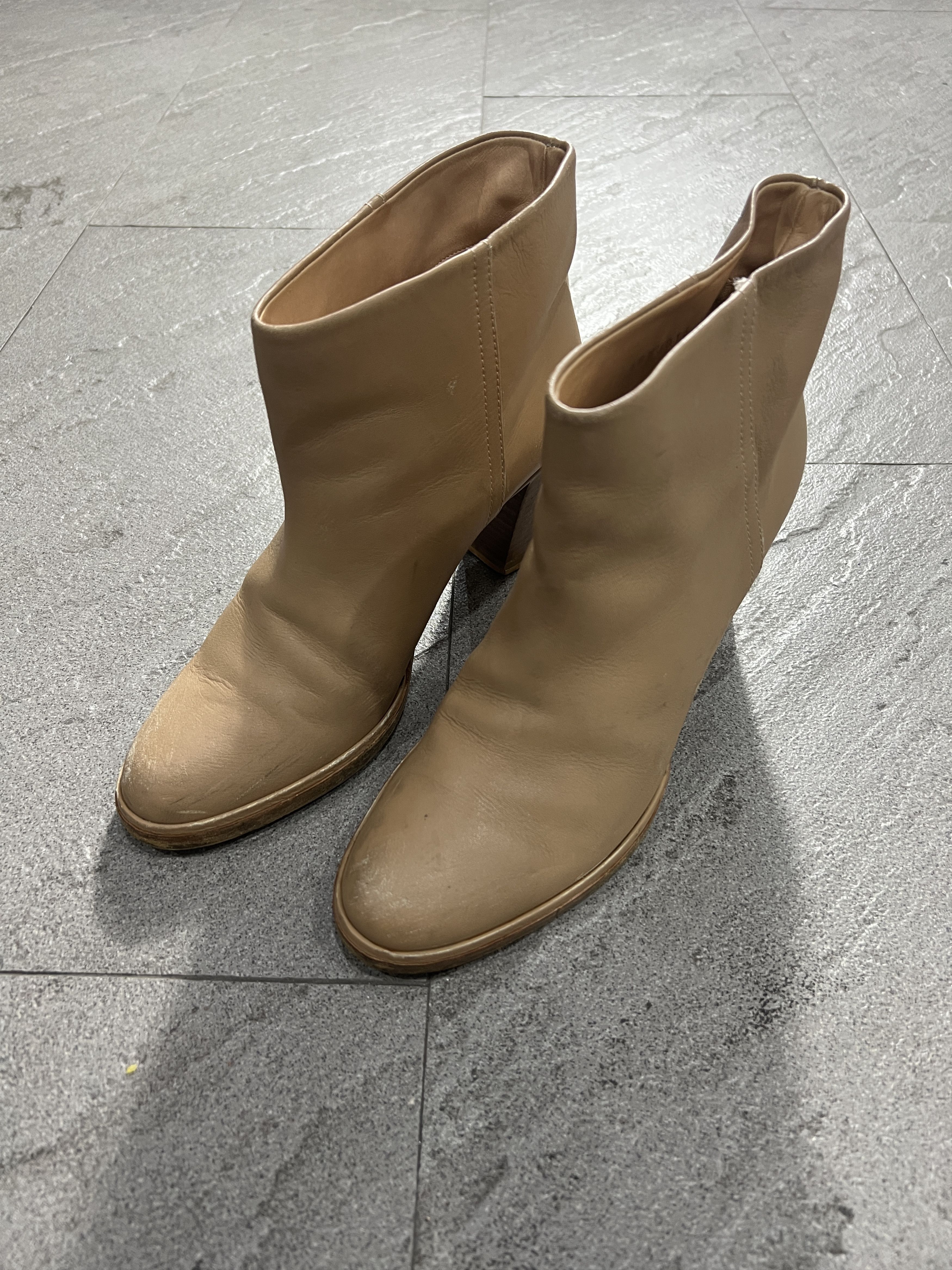 Maison Margiela Maison Martin Margiela Camel Leather Ankle Boots EU39 Size US 9 / IT 39 - 3 Thumbnail