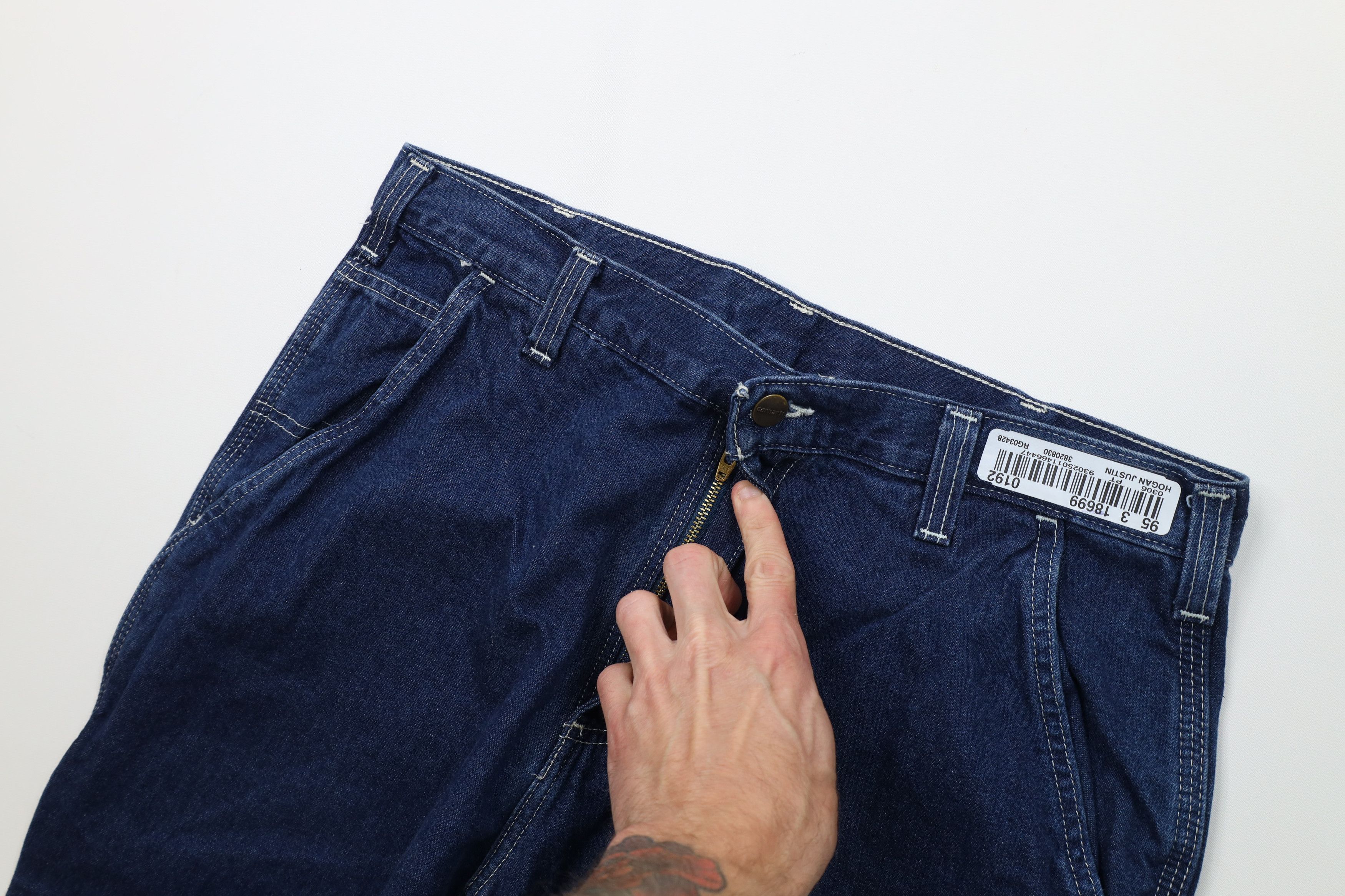 Carhartt Vintage Y2K Carhartt Wide Leg Dungaree Denim Jeans Cotton Size US 34 / EU 50 - 8 Thumbnail