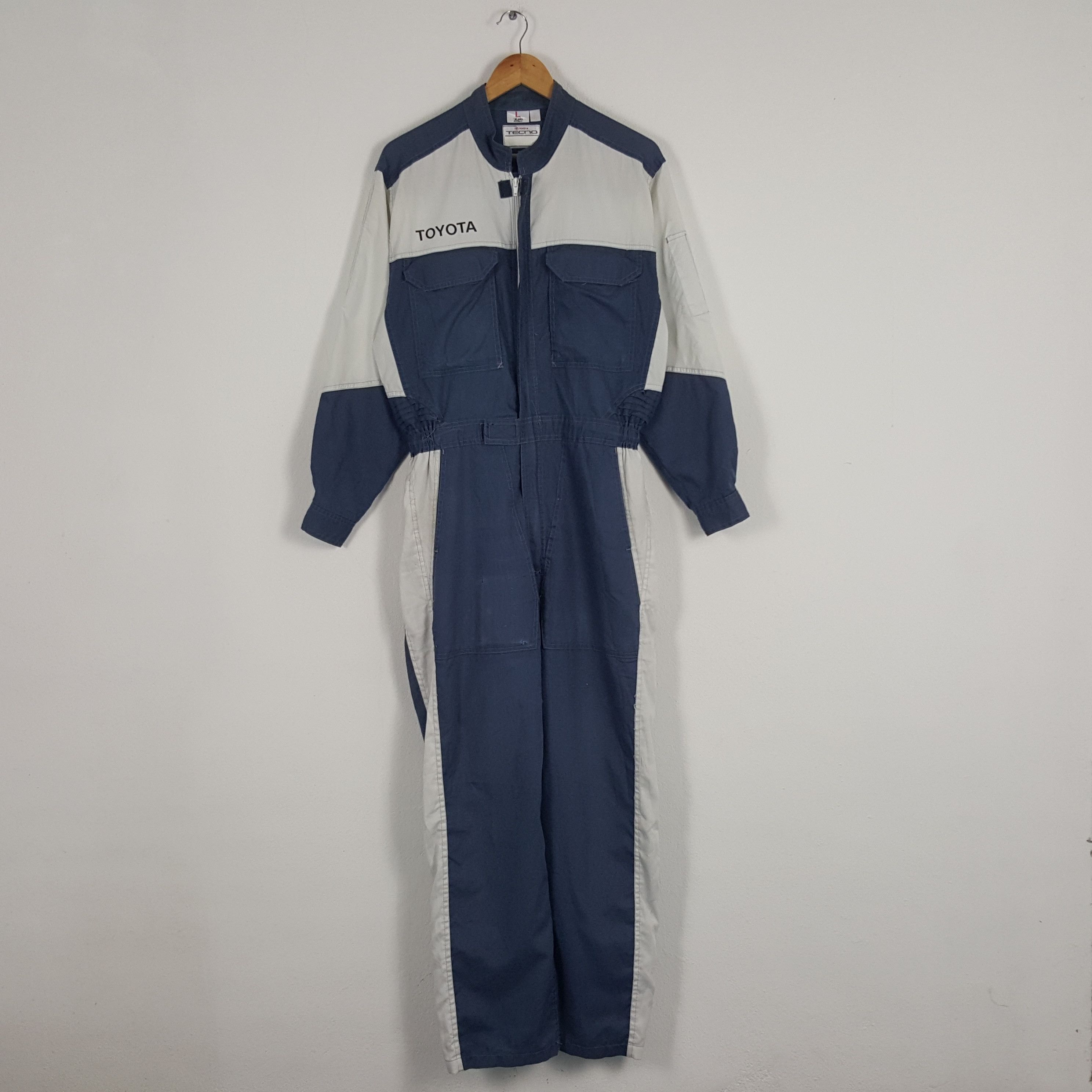Japanese Brand × Vintage Vintage Toyota Tecno Japanese Racing Coverall Jacket Size US M / EU 48-50 / 2 - 4 Thumbnail
