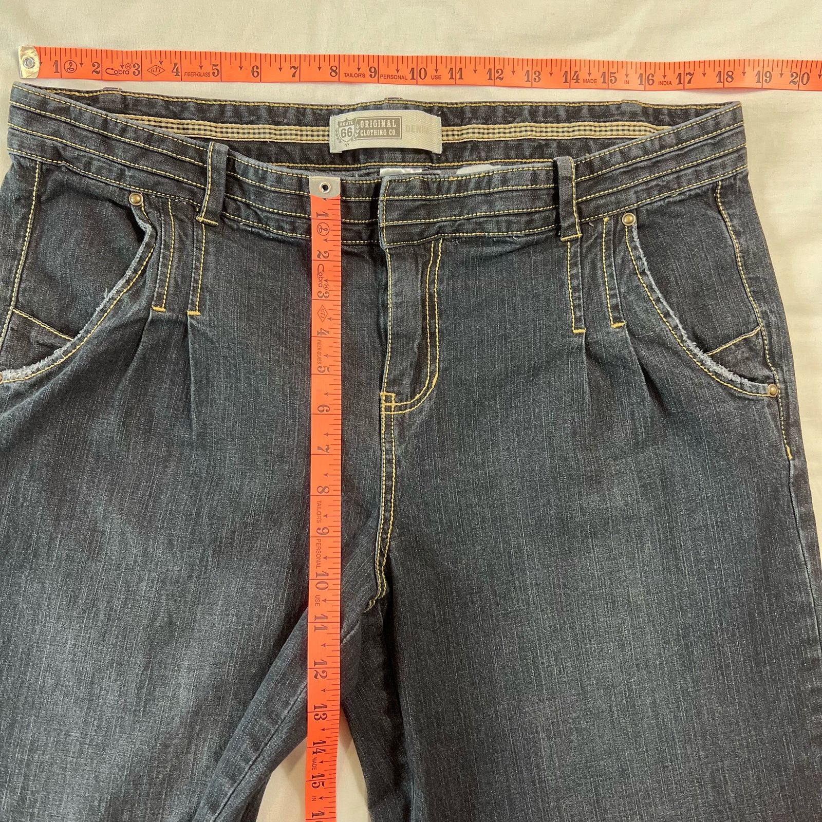 Route 66 VTG Route 66 Jeans Juniors 14/15 Wide Leg Y2K Skater Size 36" / US 14 / IT 50 - 7 Thumbnail