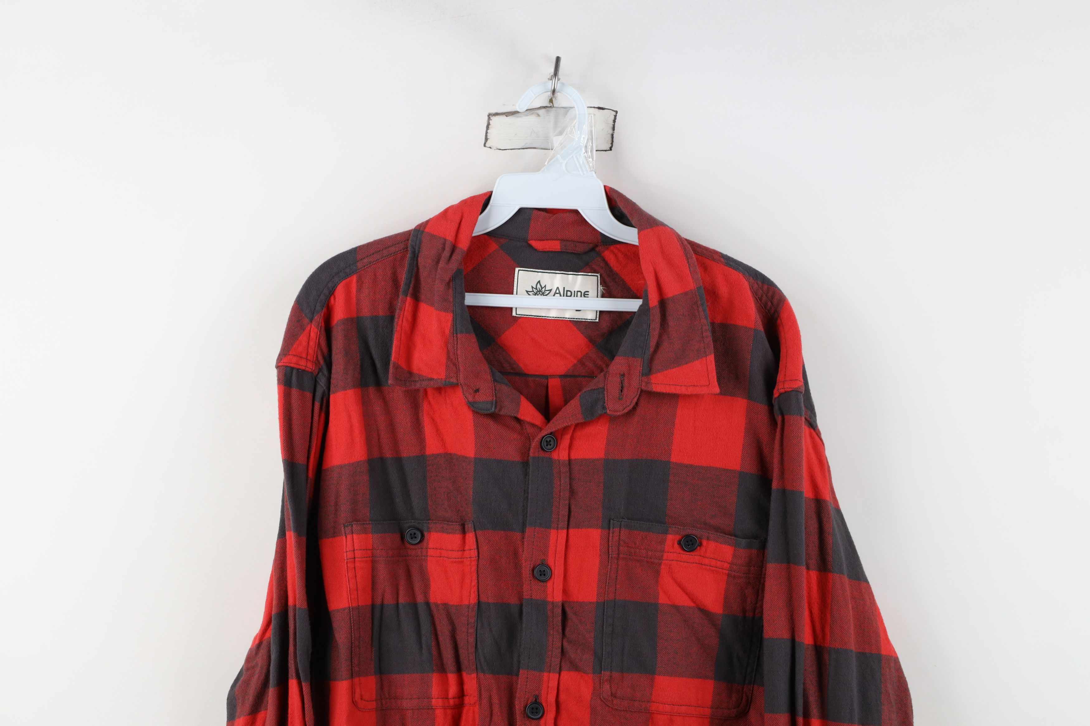 Vintage Vintage 90s Streetwear Flannel Collared Button Shirt Plaid Size US XXL / EU 58 / 5 - 2 Thumbnail