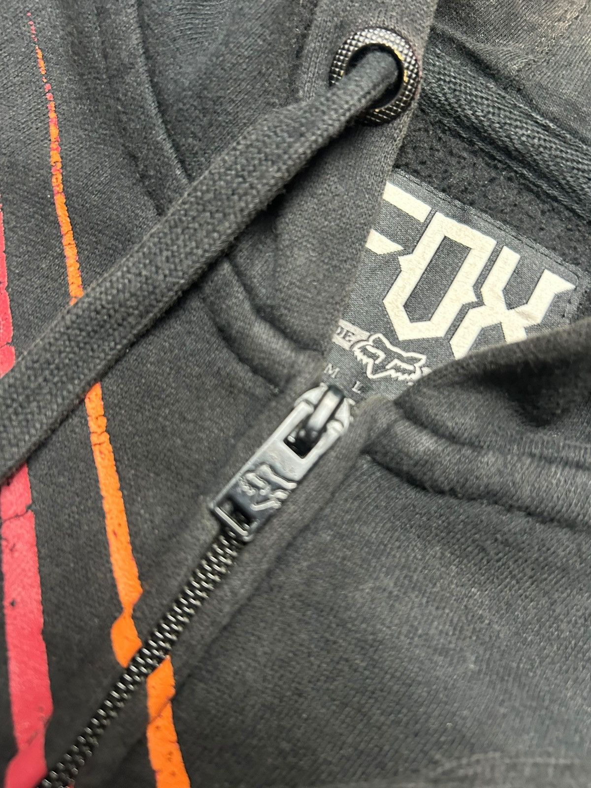 Fox Racing Vintage Fox Racing Y2K Zip hood Hoodie Sweatshirt Big Logo Size US L / EU 52-54 / 3 - 8 Thumbnail