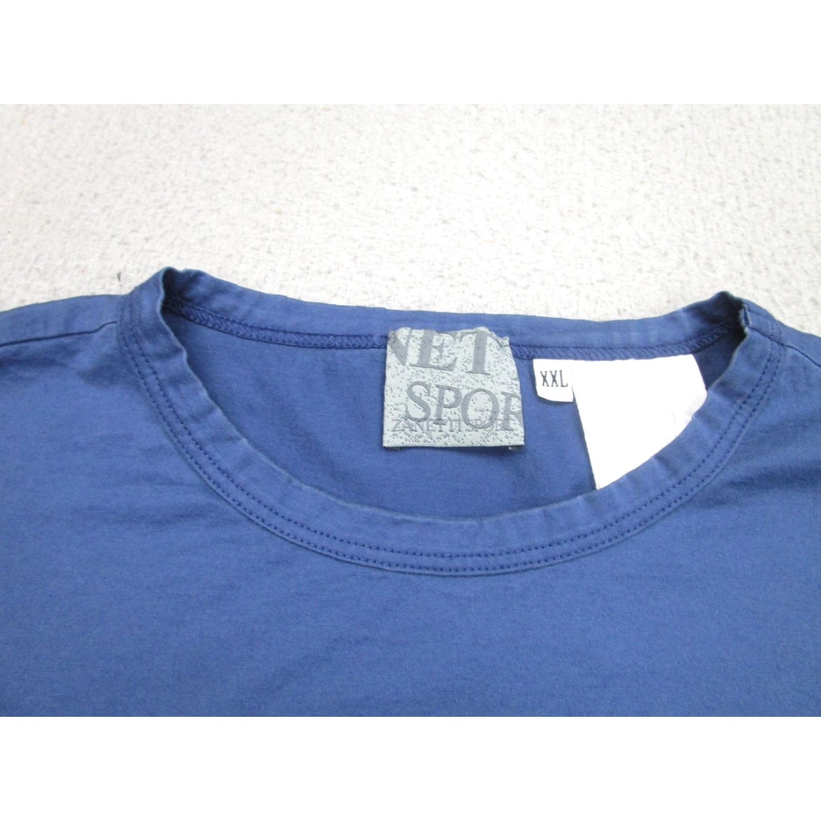 Vintage Zanetti Sport Shirt Mens 2XL Blue Crewneck Cotton Short Sleeve Made In Italy Filodiscozia Size US XXL / EU 58 / 5 - 6 Thumbnail