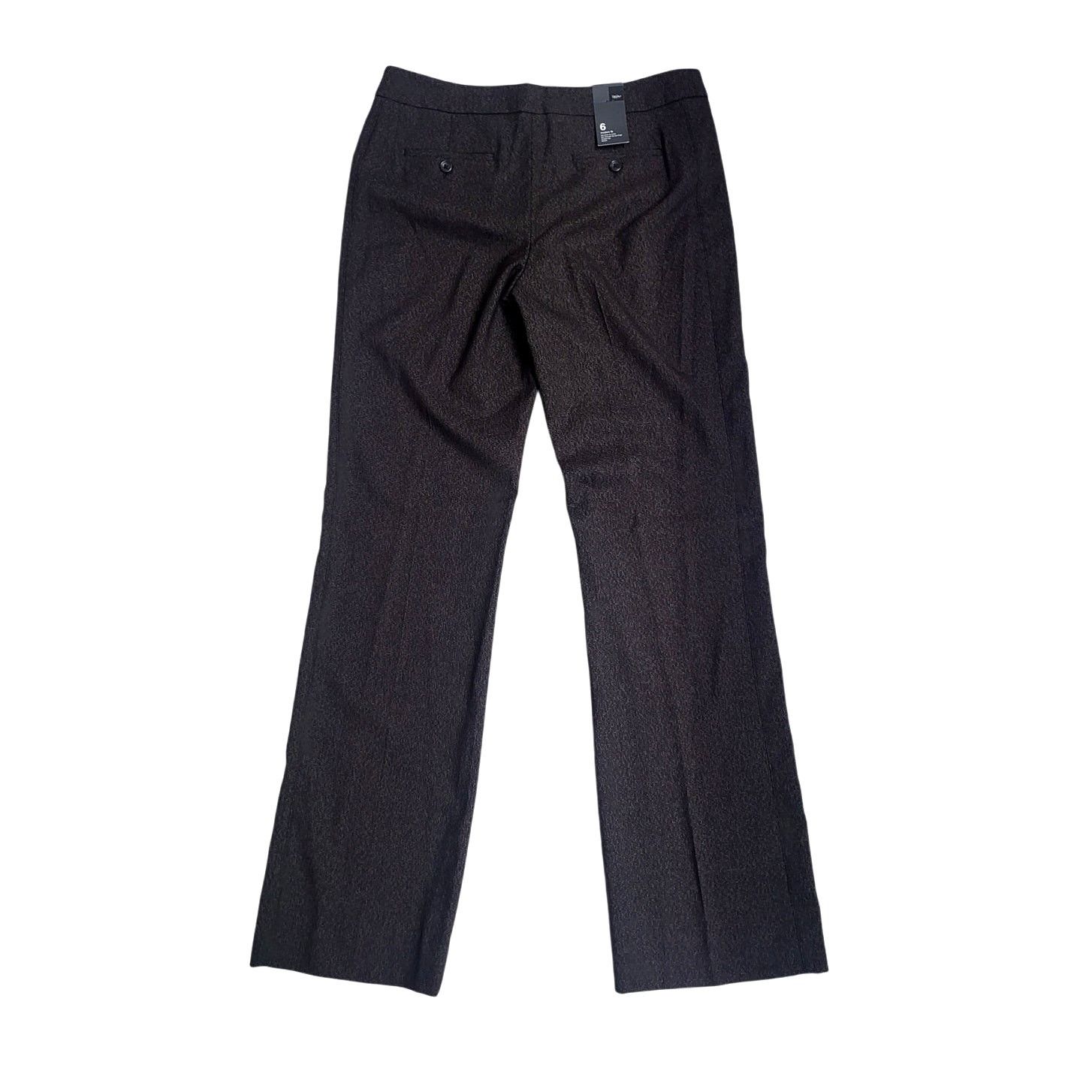 Mossimo Mossimo Modern Fit Stretch Straight Leg Pants - Brown-Size 6 Size 28" / US 6 / IT 42 - 2 Thumbnail