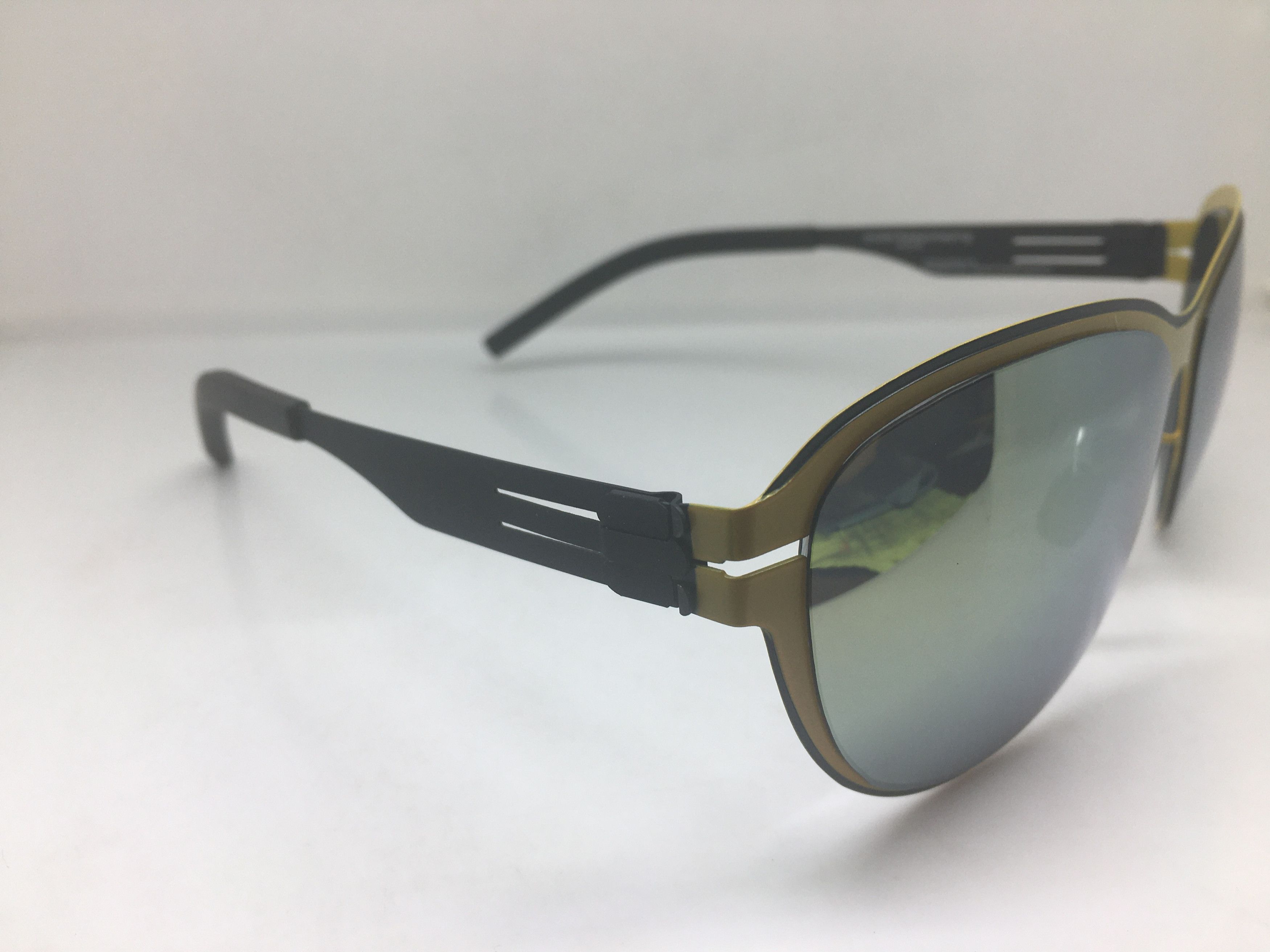 Other Matte Black Yellow Alloy Sunglasses Frame Size ONE SIZE - 2 Thumbnail