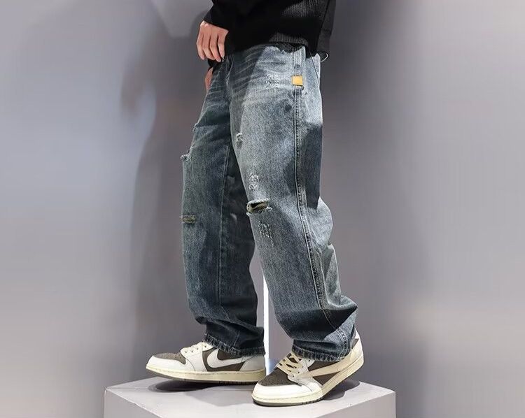 Japanese Brand × Jean Vintage Blue Denim Style Straight Pants Size US 30 / EU 46 - 4 Thumbnail