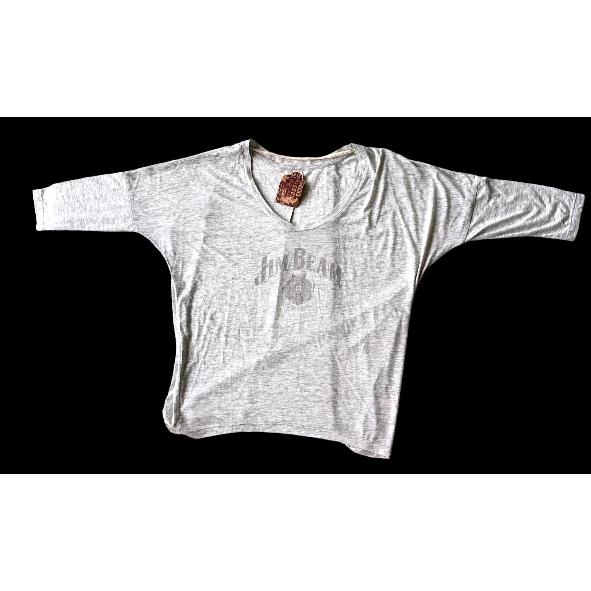Other NWT Knob Hill Jim Beam Tee Top Medium Light Gray Whiskey Size M / US 6-8 / IT 42-44 - 1 Thumbnail