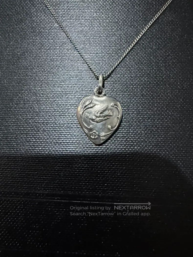 Saint Laurent Paris Saint Laurent Paris Peace Dove Necklace with Heart Pendant Size ONE SIZE - 2 Thumbnail