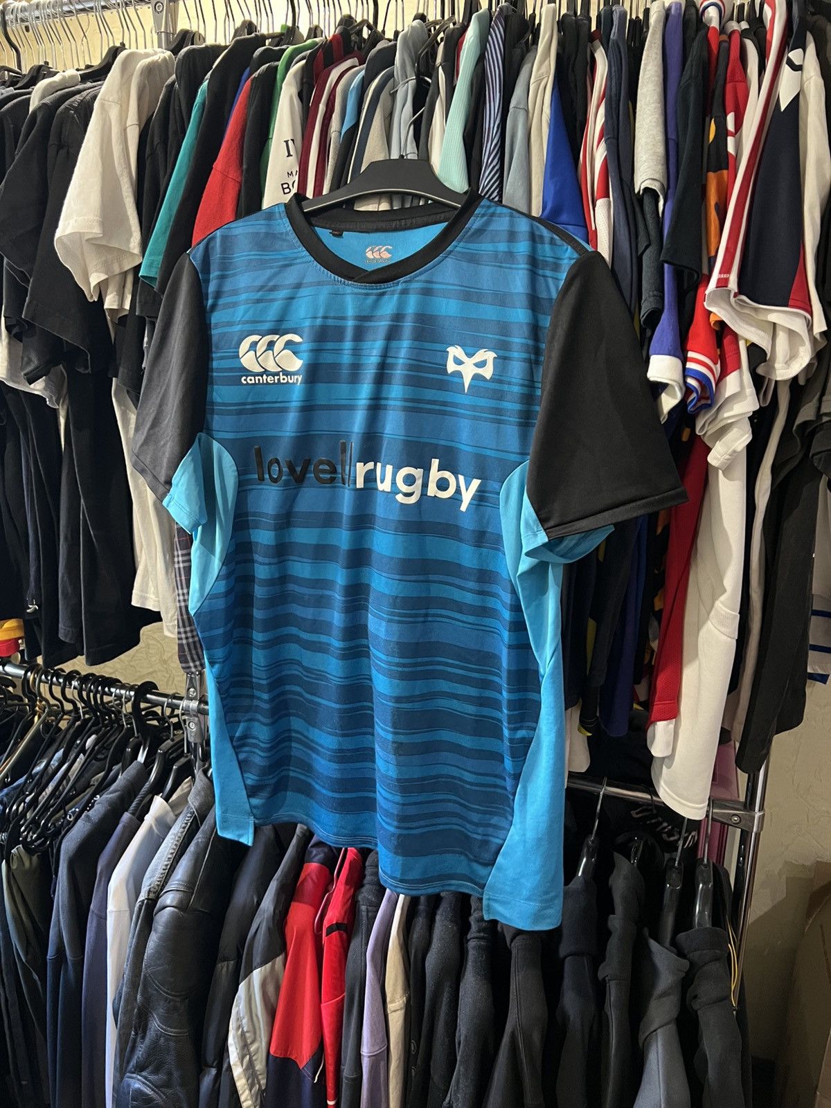 Canterbury of New Zealand 2018/2019 CANTERBURY OSPREYS RUGBY UNION THIRD RUGBY SHIRT Size US XL / EU 56 / 4 - 1 Thumbnail