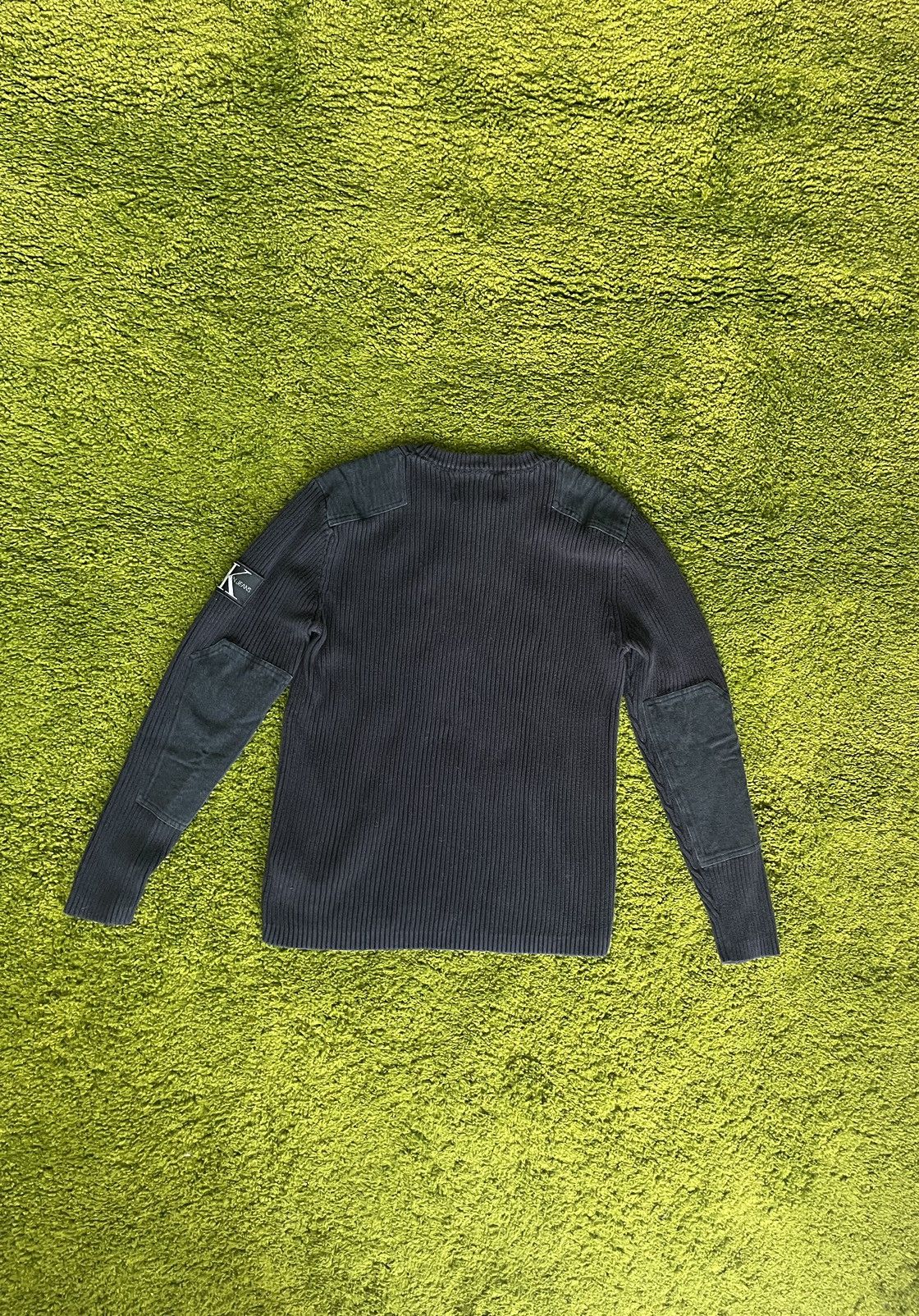 Calvin Klein × Designer Calvin Klein avant garde Y2K ribbed knit washed sweater Size US M / EU 48-50 / 2 - 3 Thumbnail