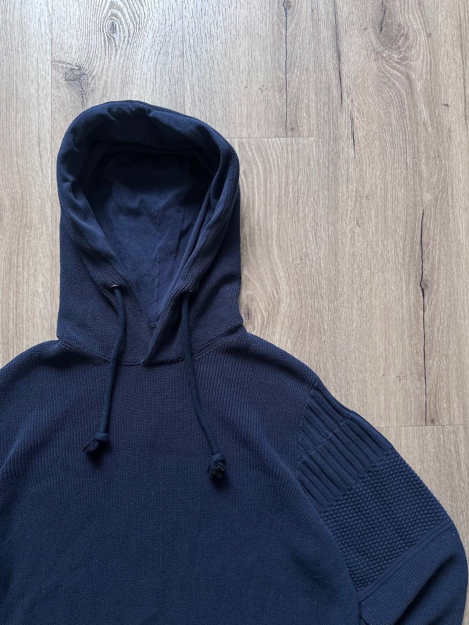 Maison Margiela Maison Margiela Cotton Knit Hoodie Navy Size S Size US S / EU 44-46 / 1 - 1 Thumbnail