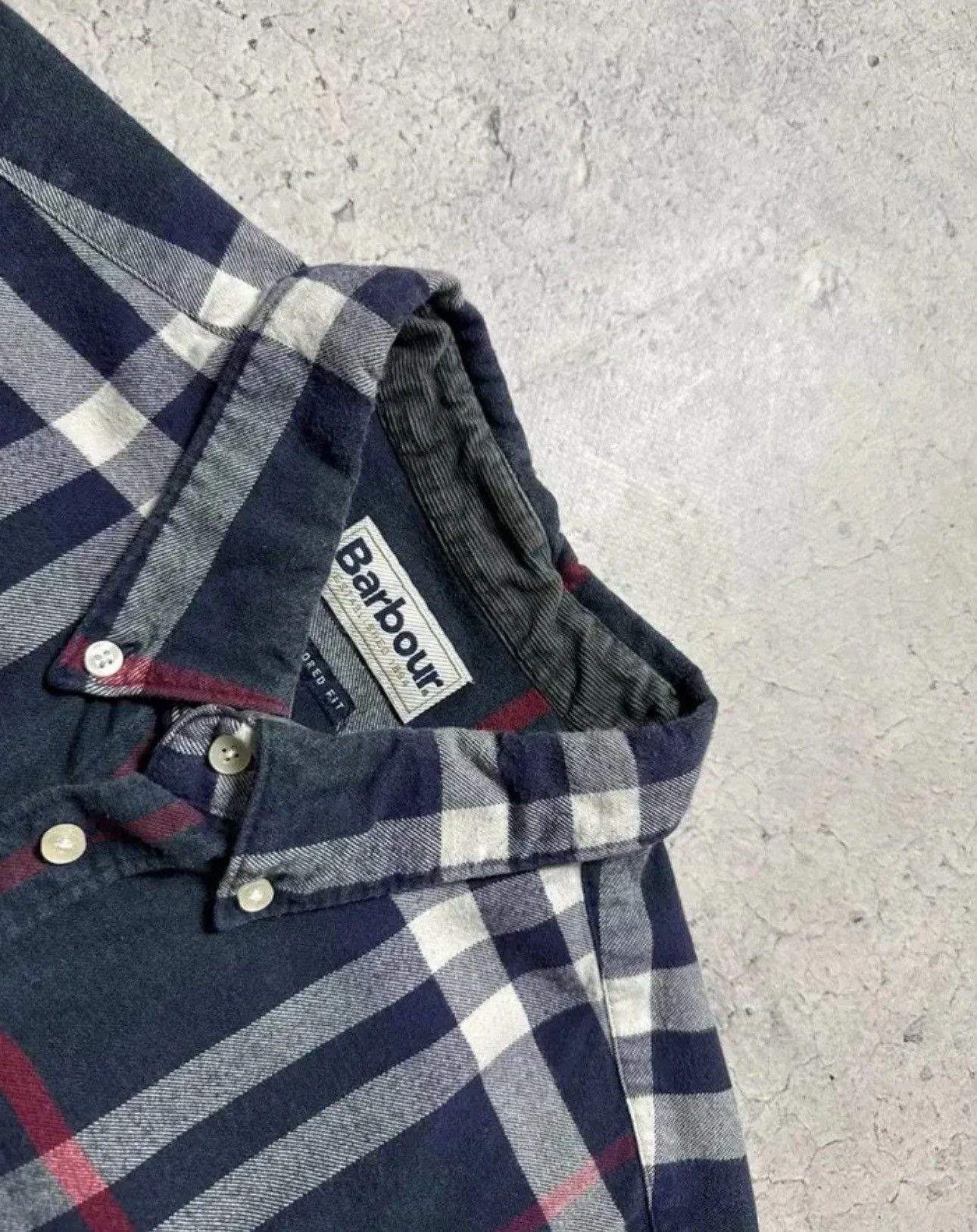 Barbour Barbour Checked Flannel Button Up Shirt Jacket Size XXI Size US XXL / EU 58 / 5 - 5 Thumbnail