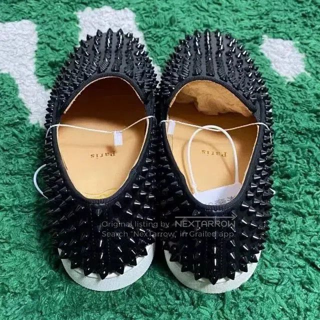 Christian Louboutin Christian Louboutin Black Velvet Red Sole Shoes. Size US 8.5 / IT 38.5 - 4 Thumbnail