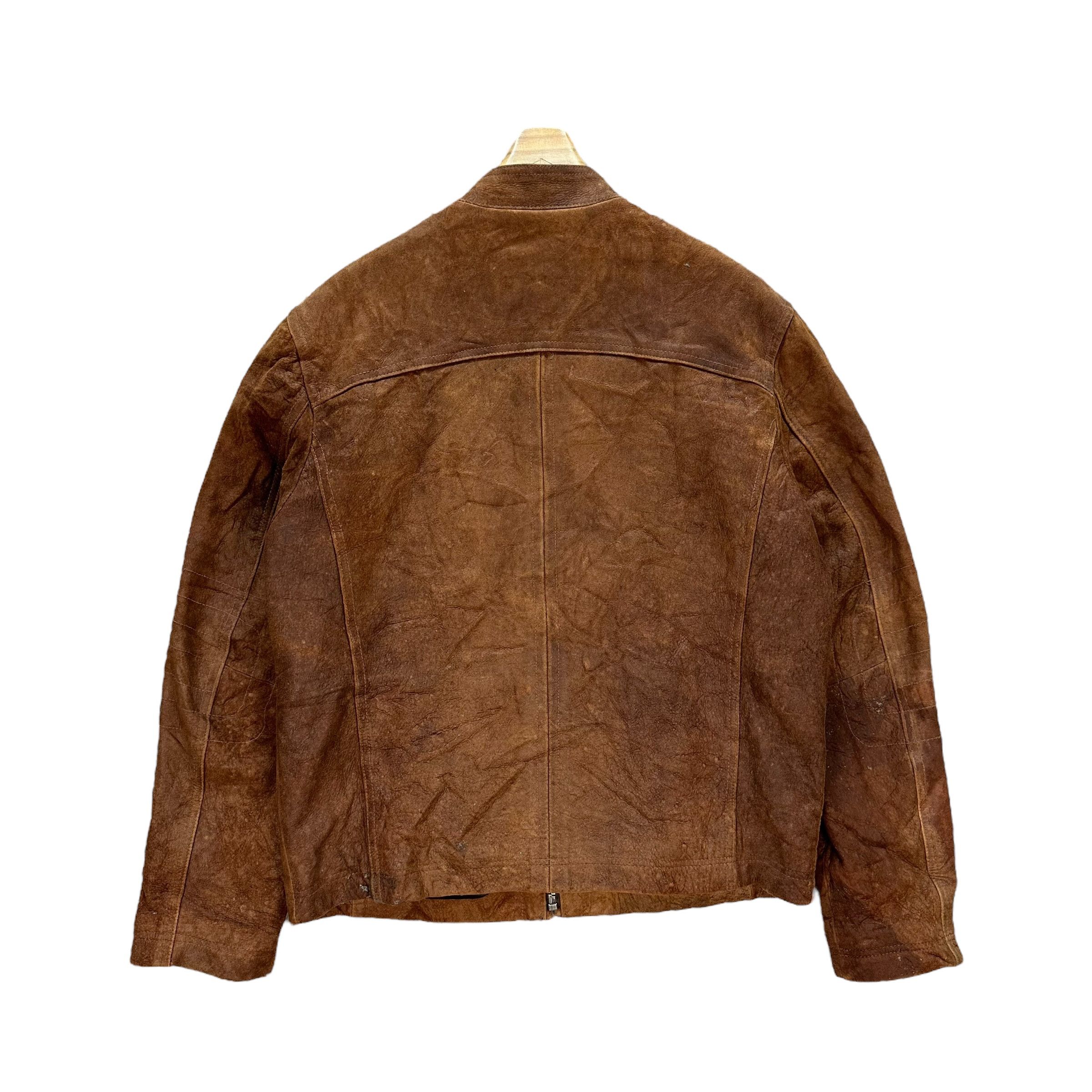 Japanese Brand BERNARDO Lamb Leather Motorcycle Jacket #A47-1088 Size US M / EU 48-50 / 2 - 14 Thumbnail