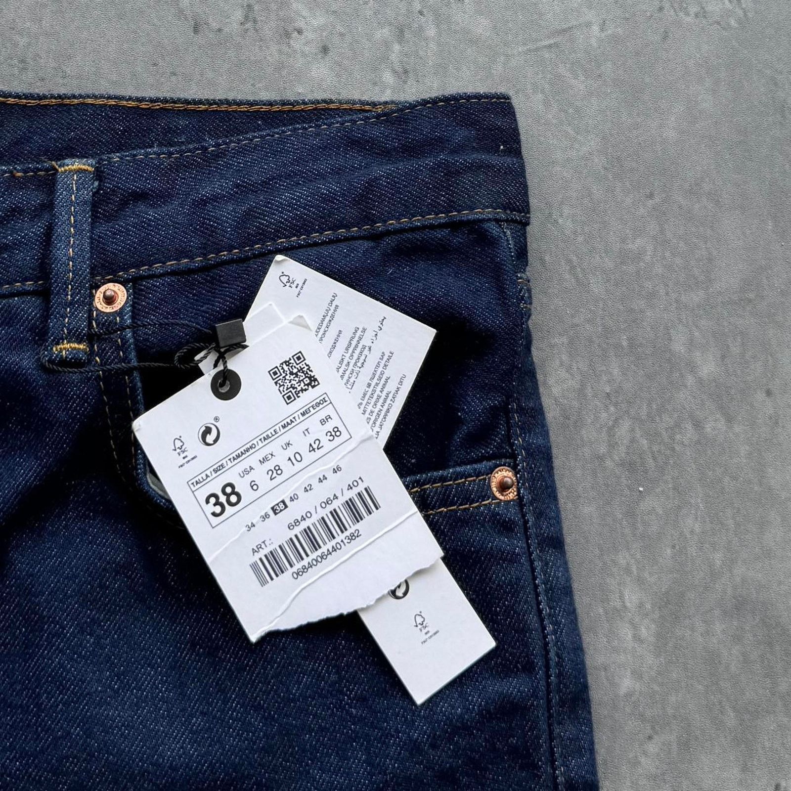 Vintage × Zara Brand New Zara Essential Streetwear Skater Denim Jeans Size 28" / US 6 / IT 42 - 3 Thumbnail