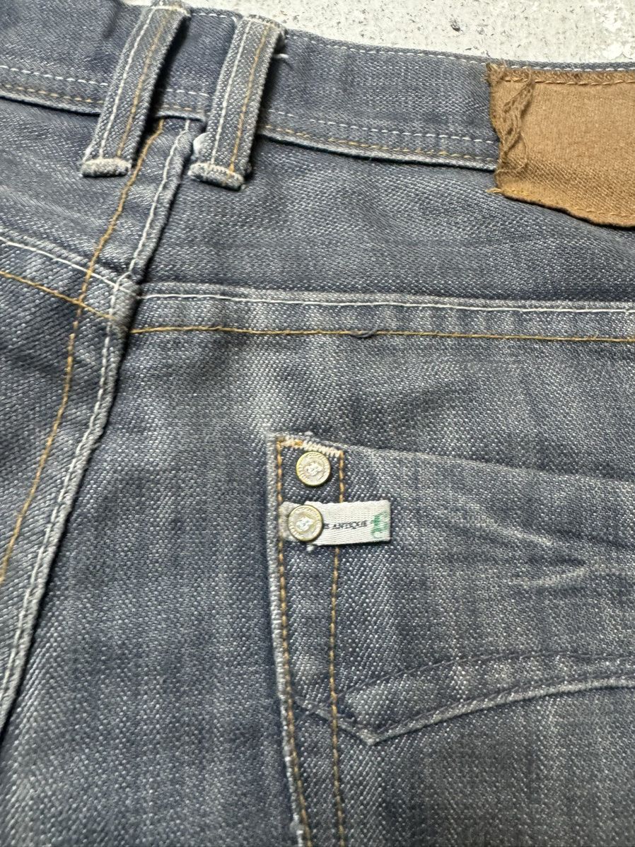 Japanese Brand × Vintage Vintage Y2K Boss Antique Embroidered Logo Baggy Denim Pants Size US 33 - 12 Thumbnail