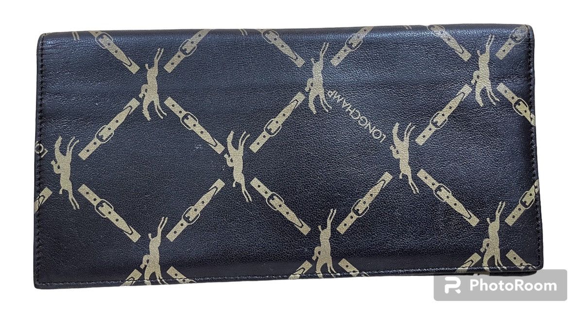 💯 AUTHENTIC LONGCHAMP PARIS MENS LEATHER LONG WALLET