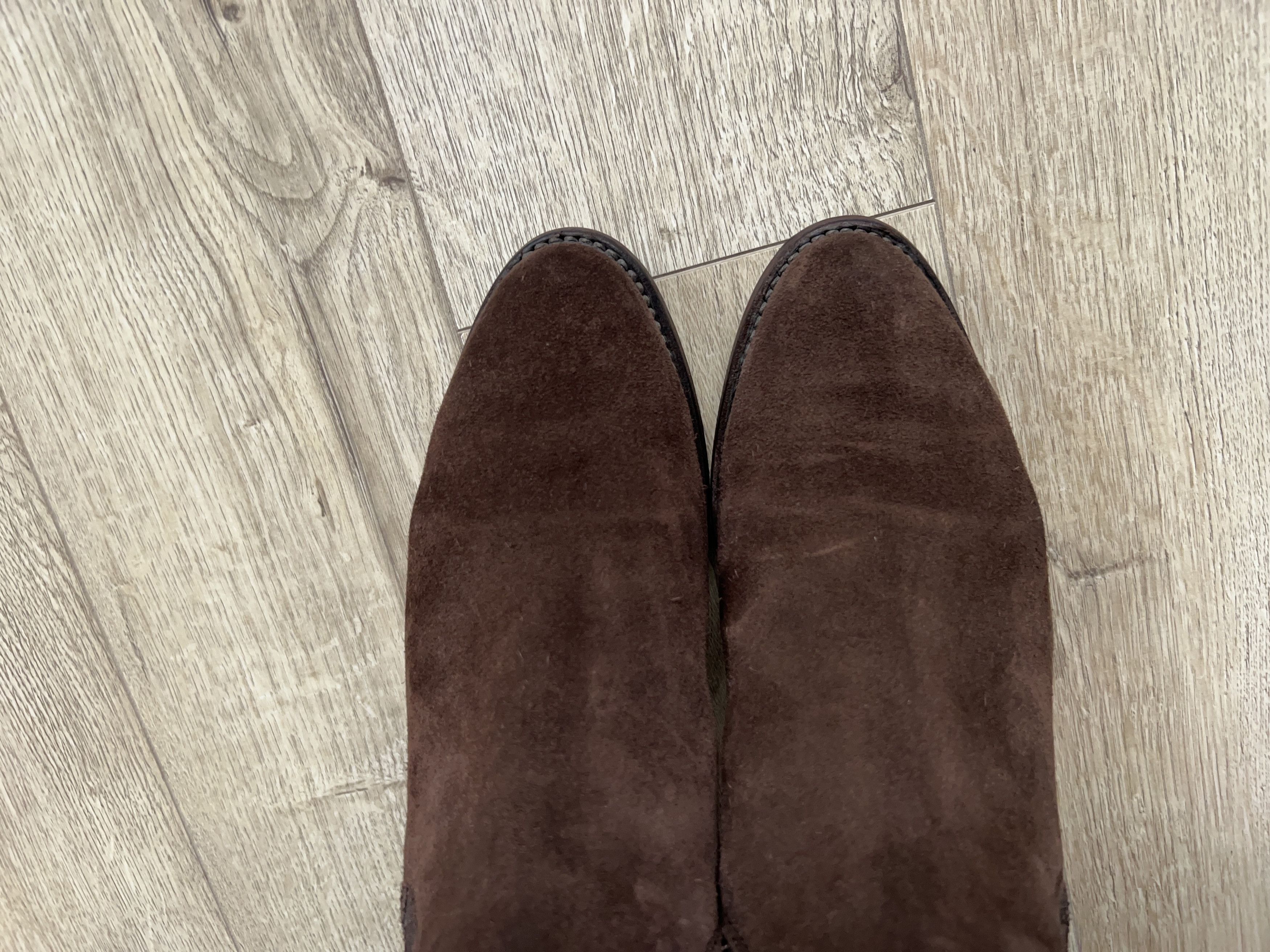 Ludwig Reiter × Vintage Womens Suede Chelsea Boots Brown Size UK 7 EU 40 25 cm Size US 9.5 / IT 39.5 - 3 Thumbnail