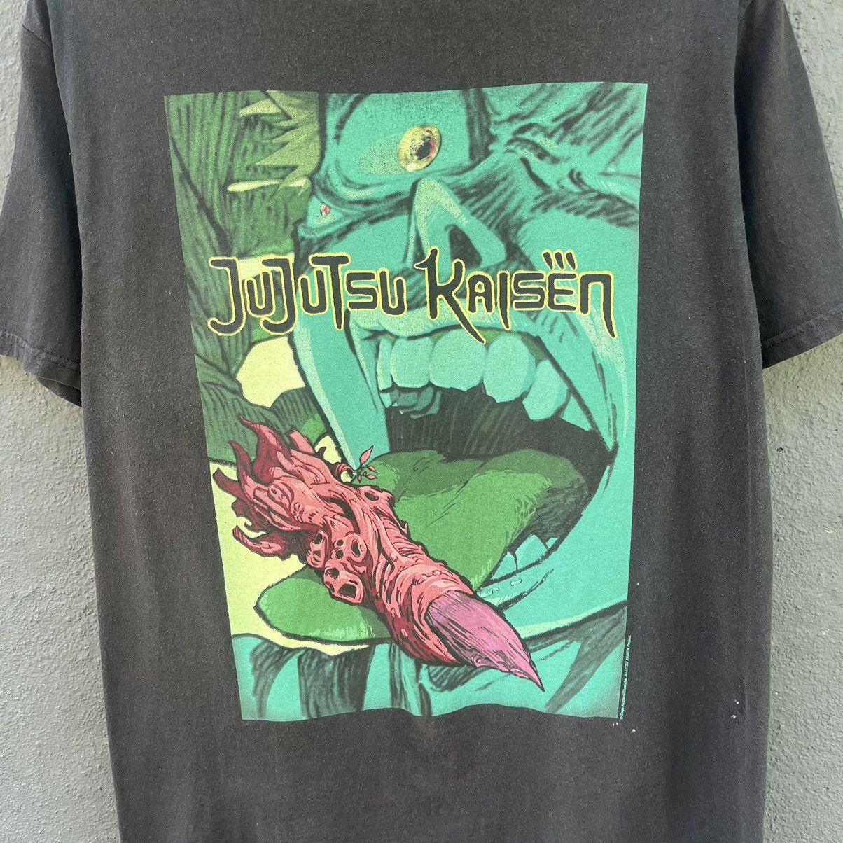 Anime Thrashed Faded Jujutsu Kaisen Anima Tee Size US M / EU 48-50 / 2 - 2 Thumbnail