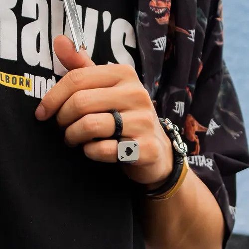 Designer Retro punk rings Size ONE SIZE - 1 Thumbnail