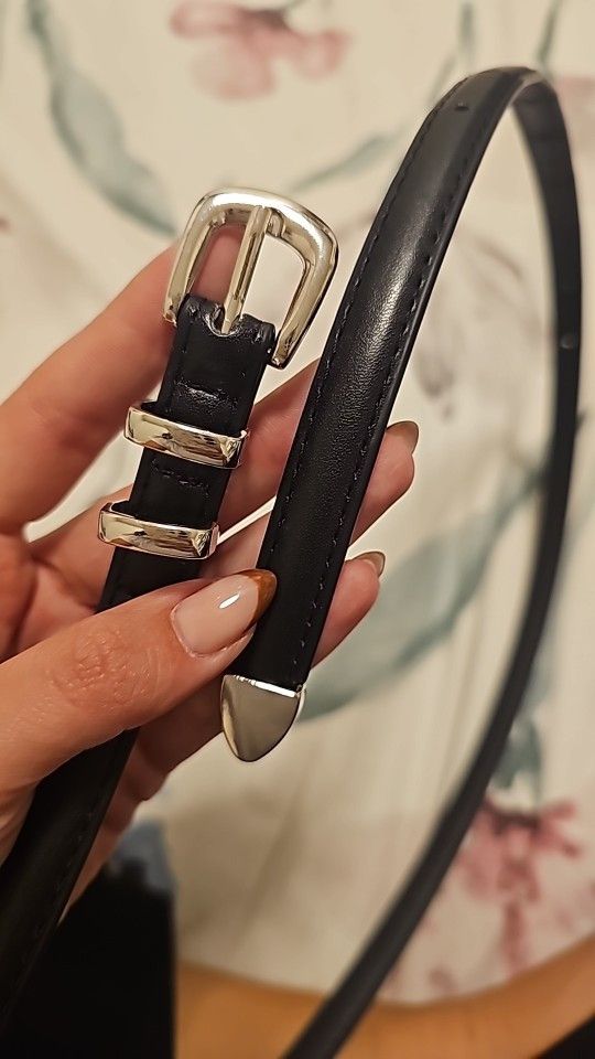 Other Silver Pin Buckle Slim Belt For Women Size ONE SIZE - 1 Thumbnail