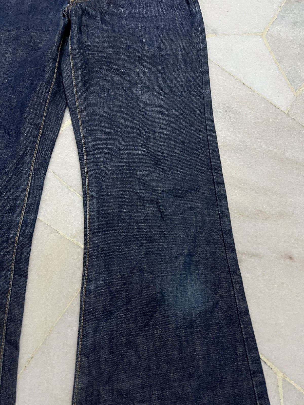 Japanese Brand 💥Flare💥90s Edwin 800SX Distress Bell Bottom Flare Jean Size US 29 - 8 Thumbnail