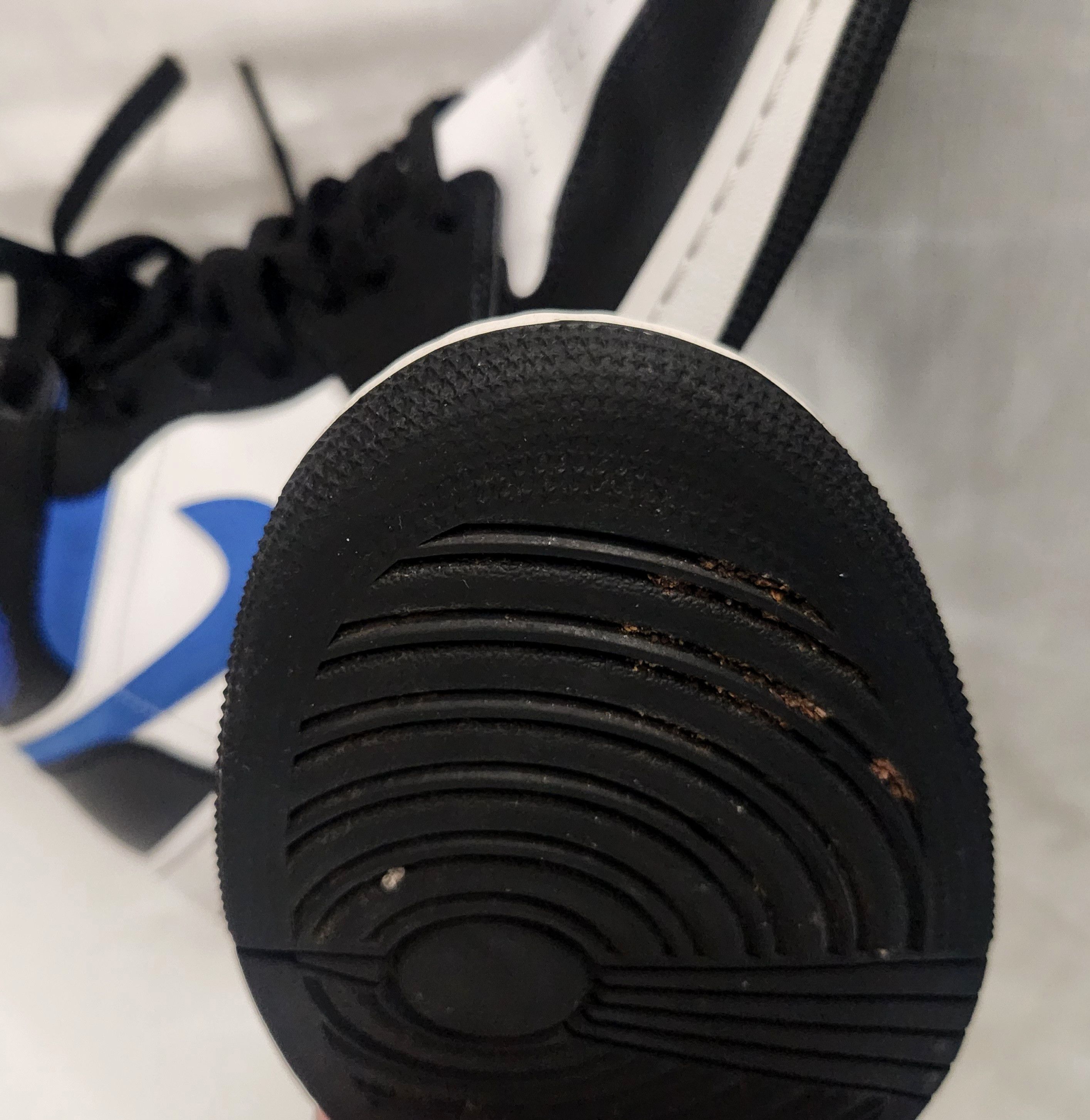 Jordan Brand × Nike Nike Air Jordan Retro 1 Mid Black Racer Blue 13 554724-140 Size US 13 / EU 46 - 11 Thumbnail