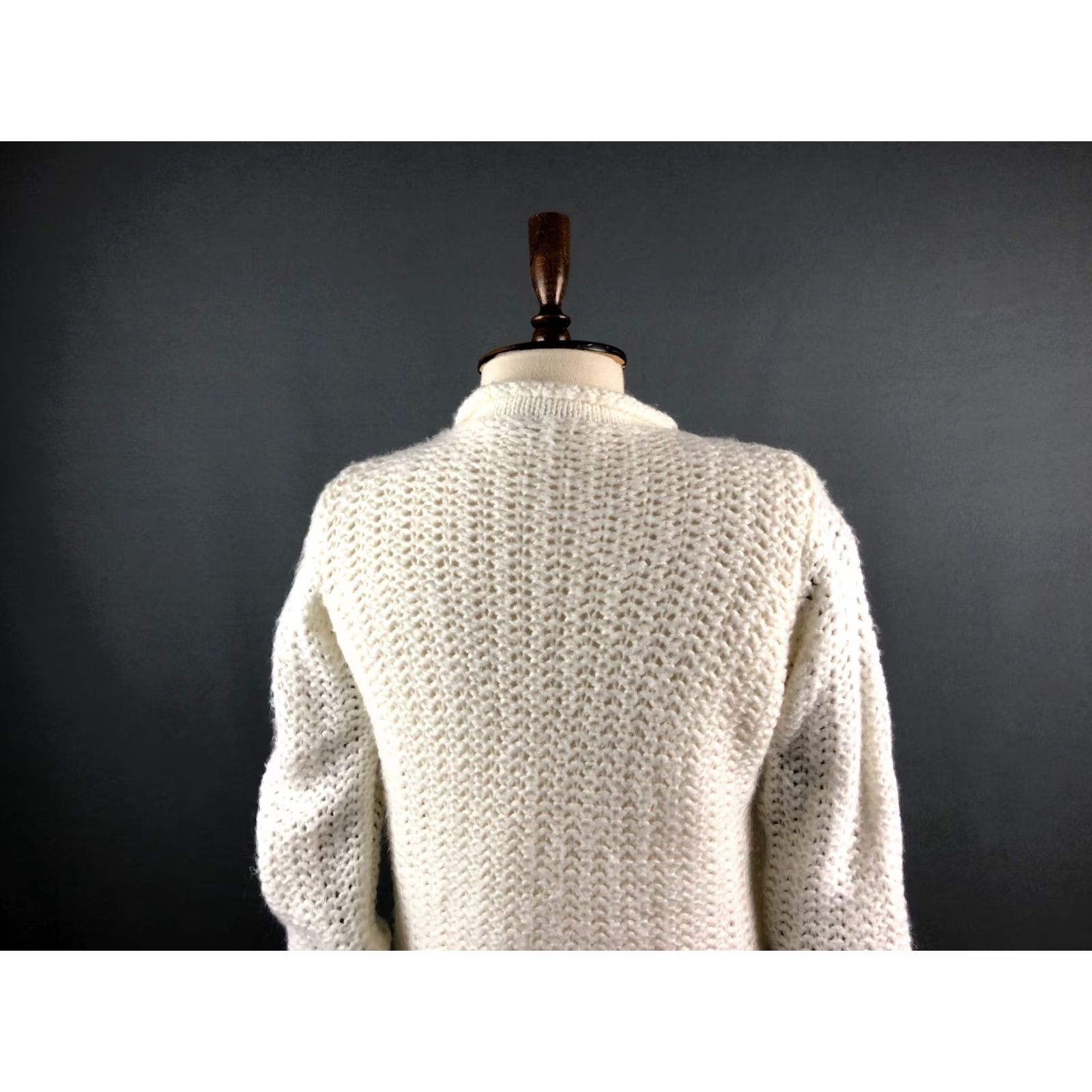 Acne Studios Acne Studios Knitted Pullover Lyocell White Women Size L Crew Neck Cable-Knit Sweater Size L / US 10 / IT 46 - 4 Thumbnail