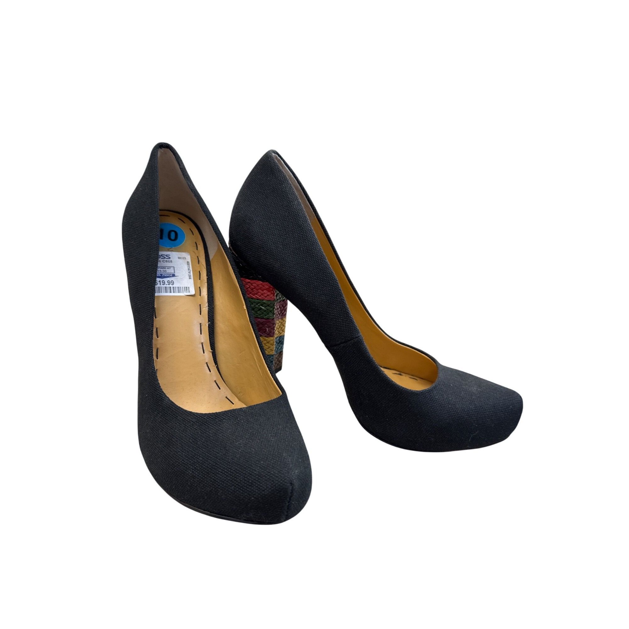 Nine West Nine West Womens Black Textile 5" Heels Size 10M SKU 7483 Size US 10 / IT 40 - 11 Thumbnail