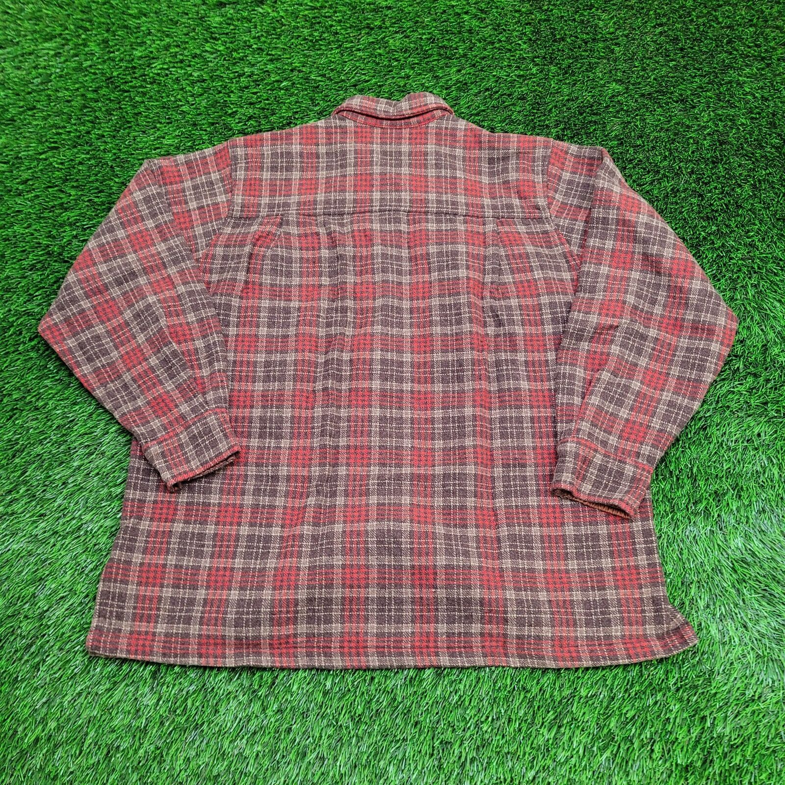 Gap VTG GAP Shirt Jacket Womens L/XL 24x28 Red Baggy Flannel Size XL / US 12-14 / IT 48-50 - 2 Thumbnail