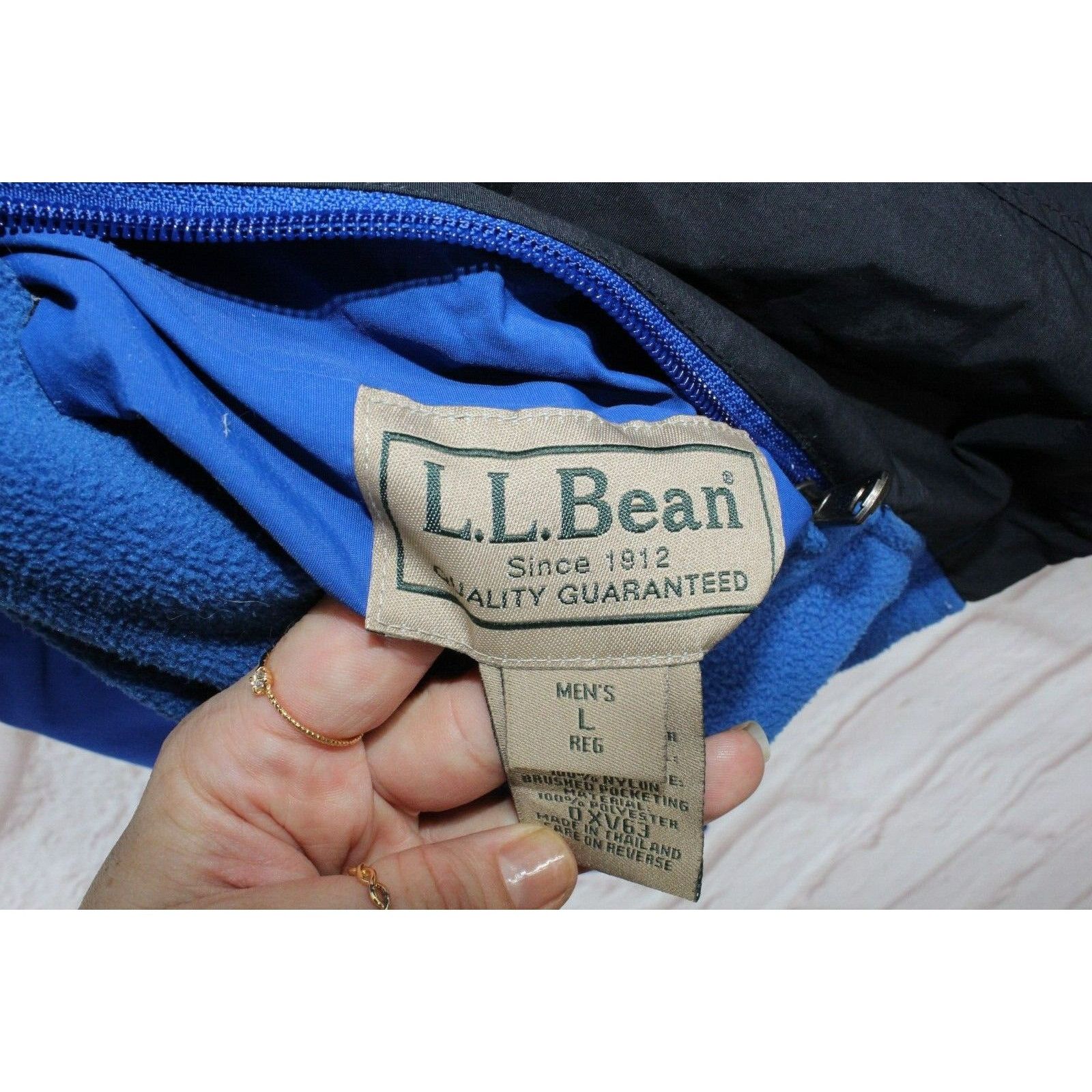L.L. Bean LL Bean Mens Blend Zip Up Reversible Fleece Jacket Size US L / EU 52-54 / 3 - 5 Thumbnail