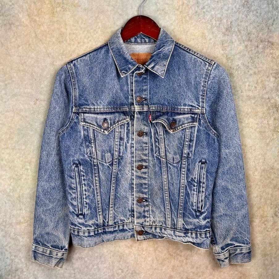 Levi's × Vintage VTG 90s Levi’s Denim Trucker Jean Jacket Sz 16 Biker Size XXL / US 16-18 / IT 52-54 - 1 Thumbnail