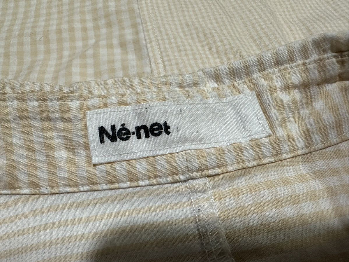 Ne-Net 🔥Rare Ne-Net Issey Miyake Check Asymmetric Shirt Ss Size US L / EU 52-54 / 3 - 6 Thumbnail