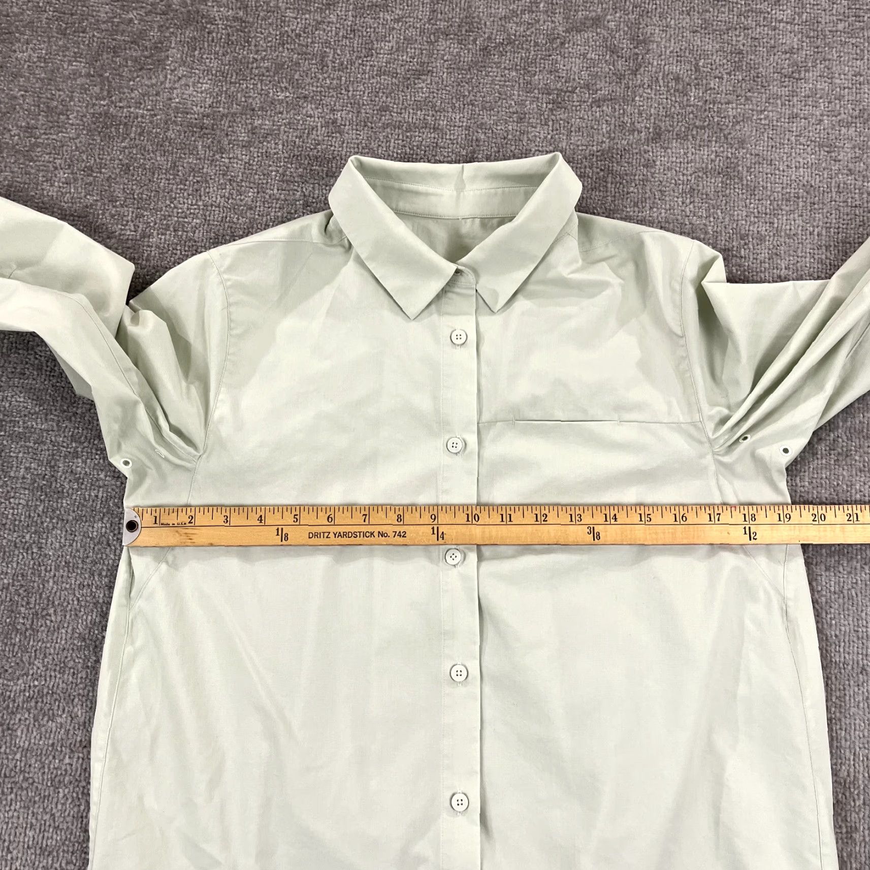 Lululemon LULULEMON Shirt Womens Size 6 Springtime Green Full Day Ahead Button Up Long SLV Size M / US 6-8 / IT 42-44 - 6 Thumbnail