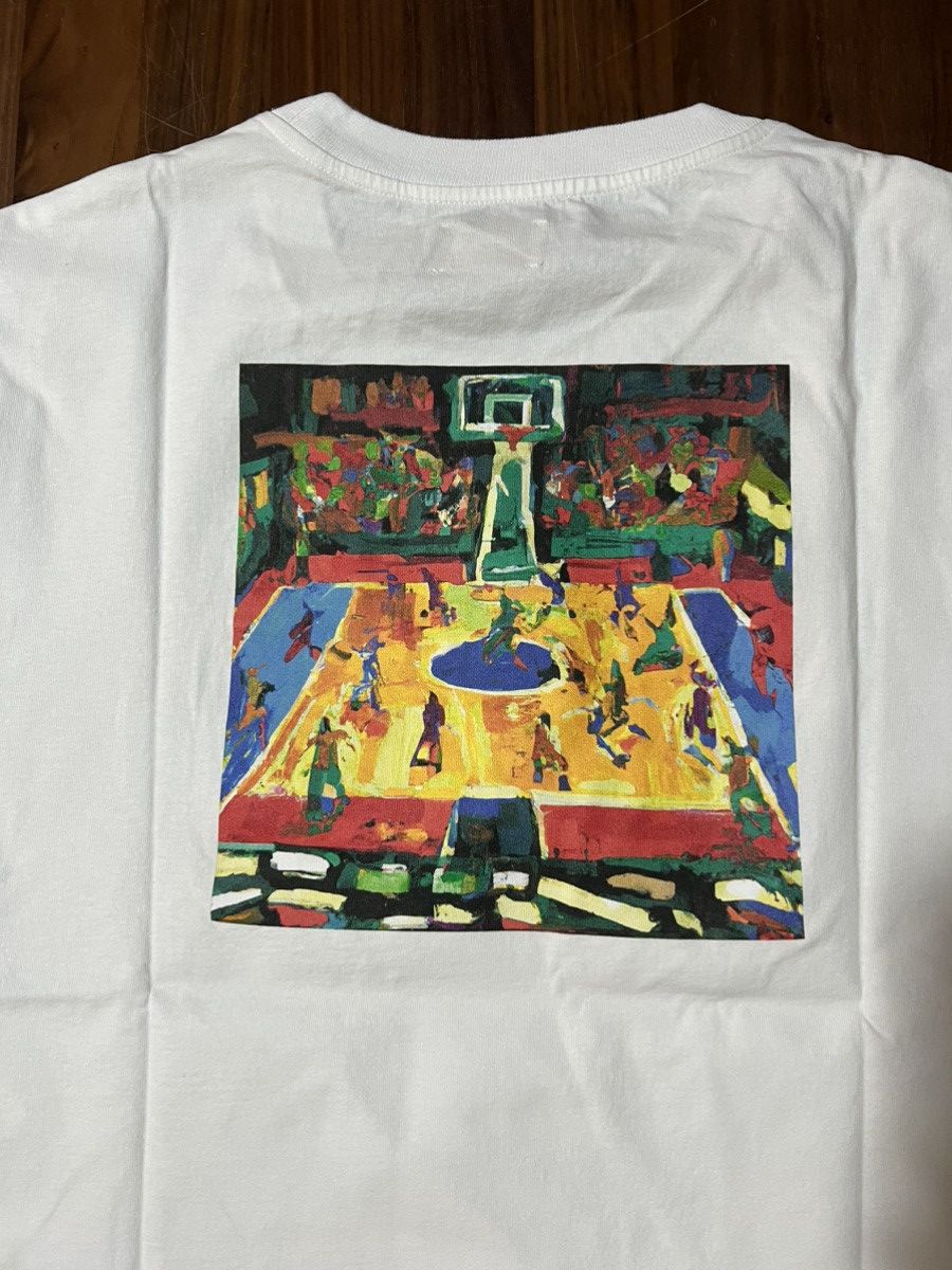 image of Aime Leon Dore Basketball Court Tee Fw23 White T-Shirt Xl, Men's