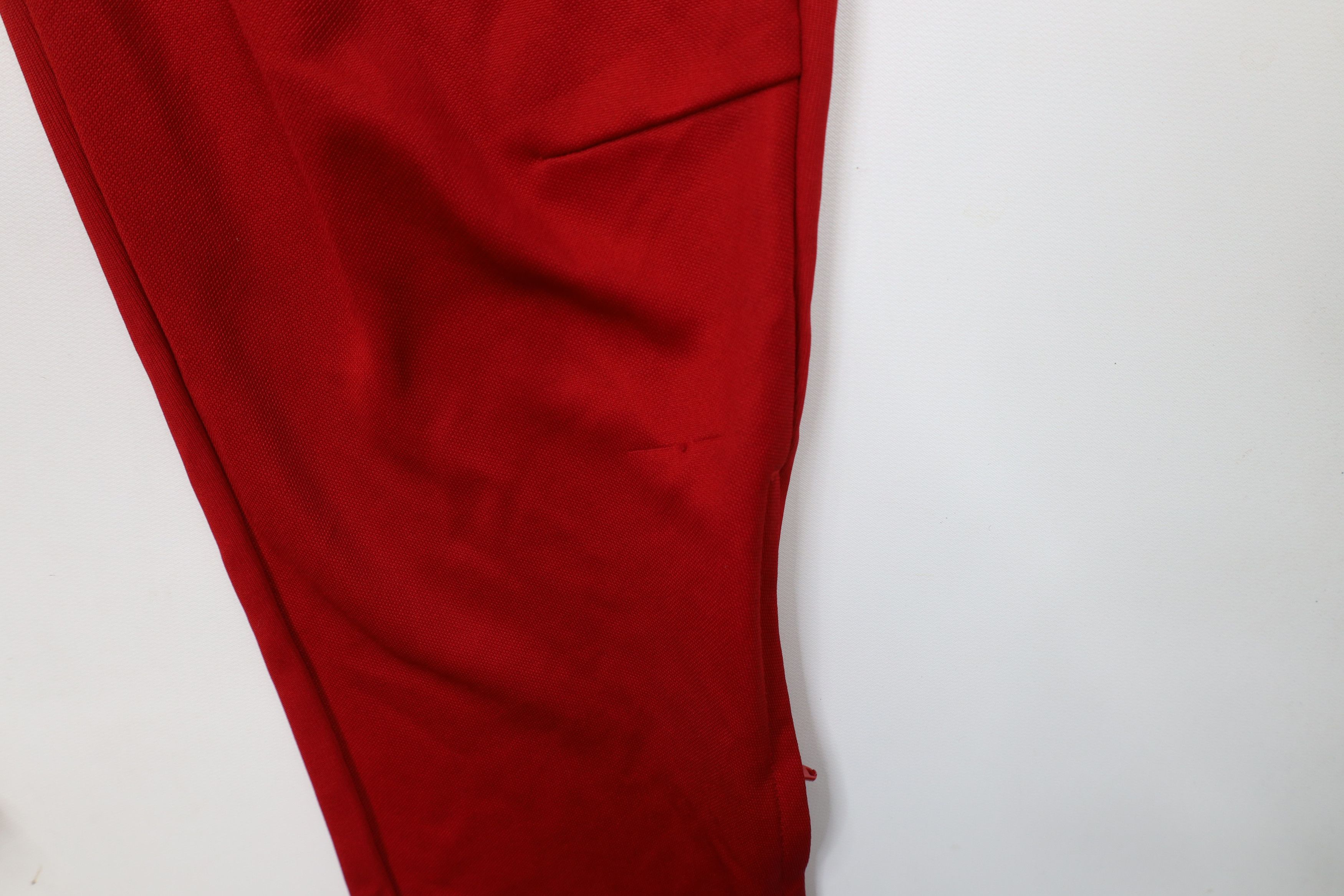 Adidas × Vintage Vintage Y2K Adidas Striped Tapered Soccer Warm Up Pants Red Size US 36 / EU 52 - 7 Thumbnail