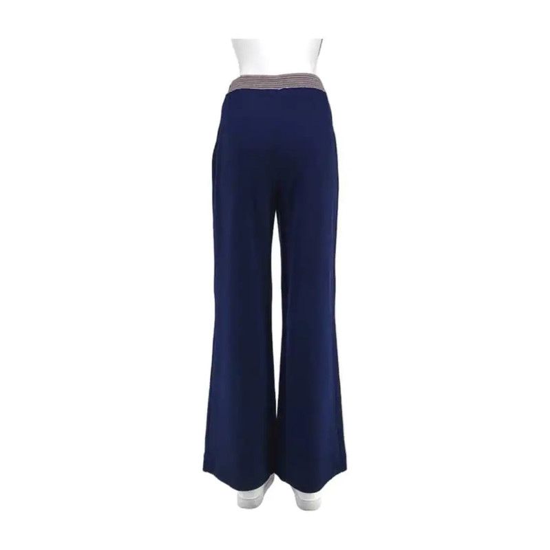 Chanel Chanel Navy Blue Women's Casual Pants 0089 Size 23" - 1 Thumbnail