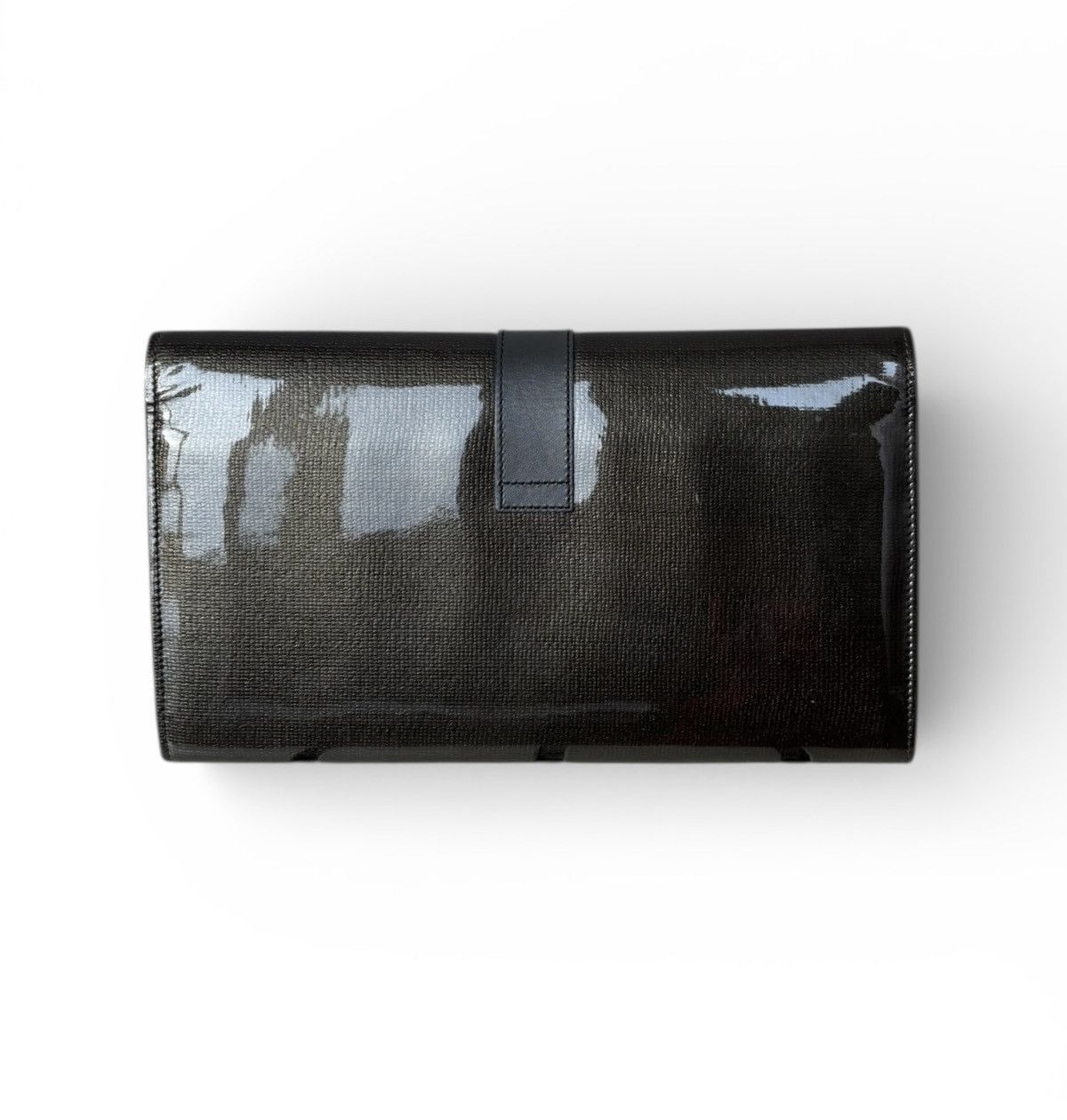 Yves Saint Laurent Yves Saint Laurent Ligne Y patent leather clutch Size ONE SIZE - 4 Thumbnail