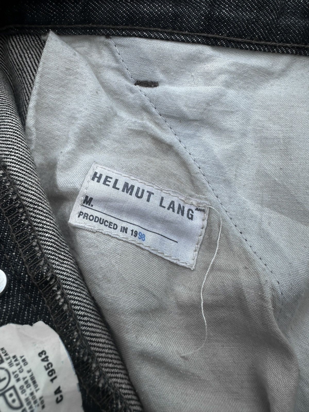 Helmut Lang Vintage Helmut Lang 1998 Dark Grey Boot Cut Denim Size US 29 - 4 Thumbnail