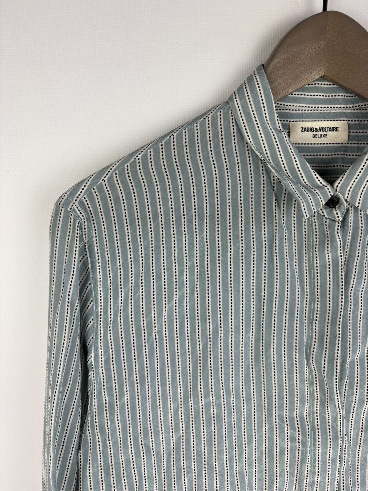 Zadig & Voltaire Zadig & Voltaire Tuyu Deluxe Women's 100% Silk Shirt Size L / US 10 / IT 46 - 4 Thumbnail