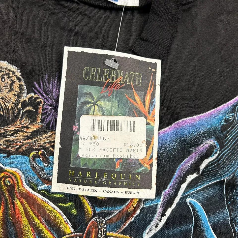 Hanes × Vintage Harlequin Painted T-shirt Medium Distressed Thrashed Size US M / EU 48-50 / 2 - 3 Thumbnail