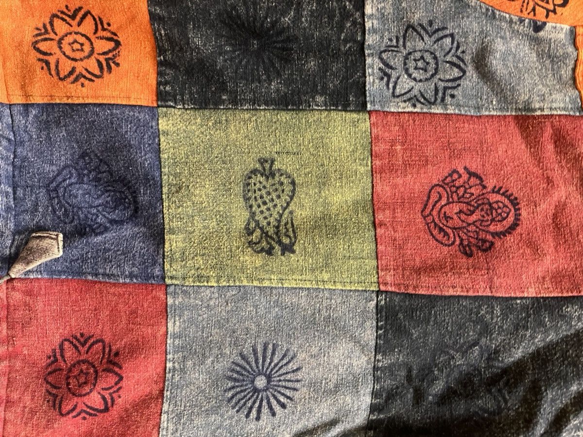 Vintage Vintage Bohemian Patchwork Hoodie – Cotton Baja Jacket Size US XXL / EU 58 / 5 - 6 Thumbnail