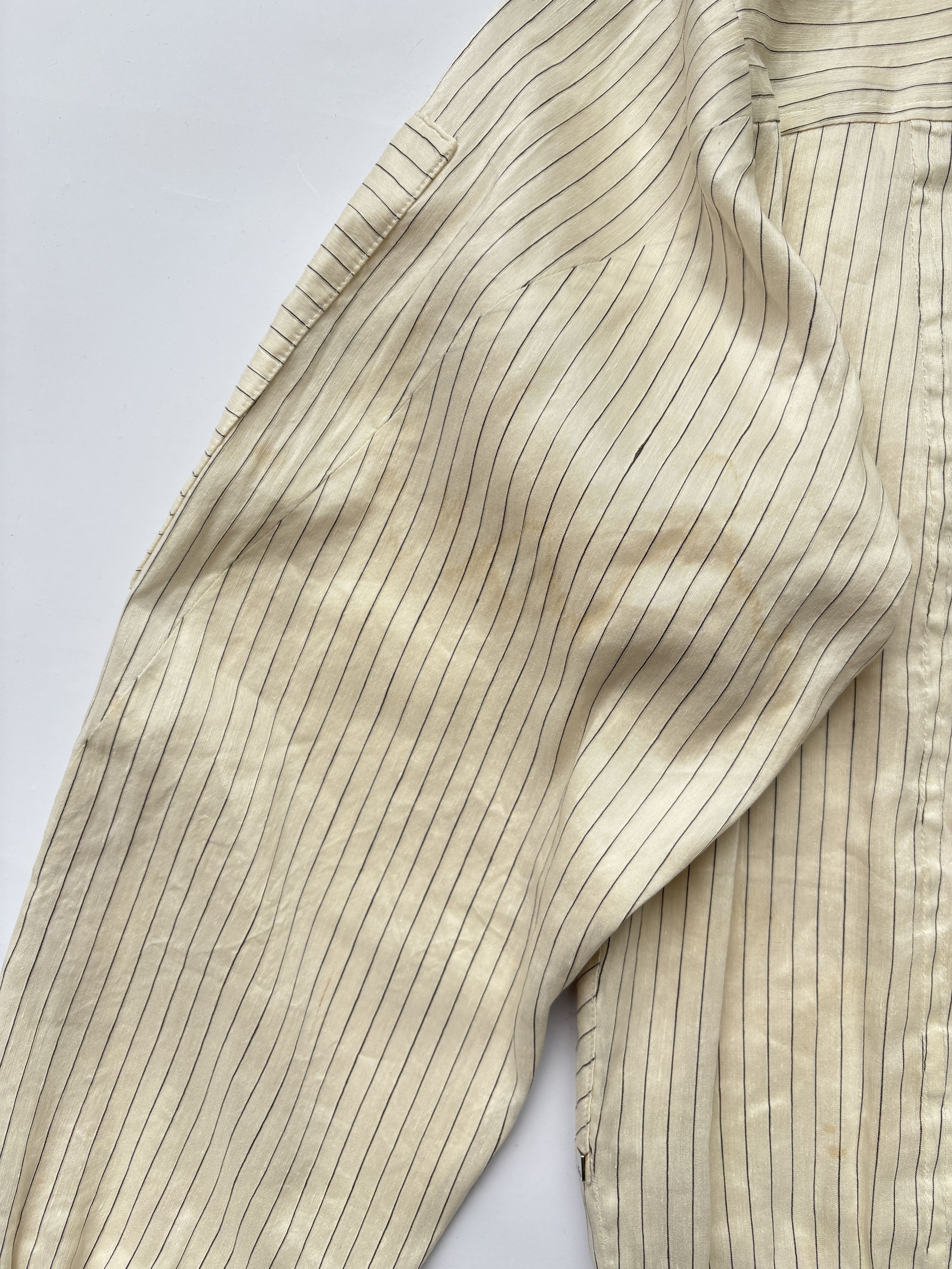 Dior ⚡️QUICK SALE⚡️Dior Cream and Black Pinstriped Bomber Size US S / EU 44-46 / 1 - 11 Thumbnail